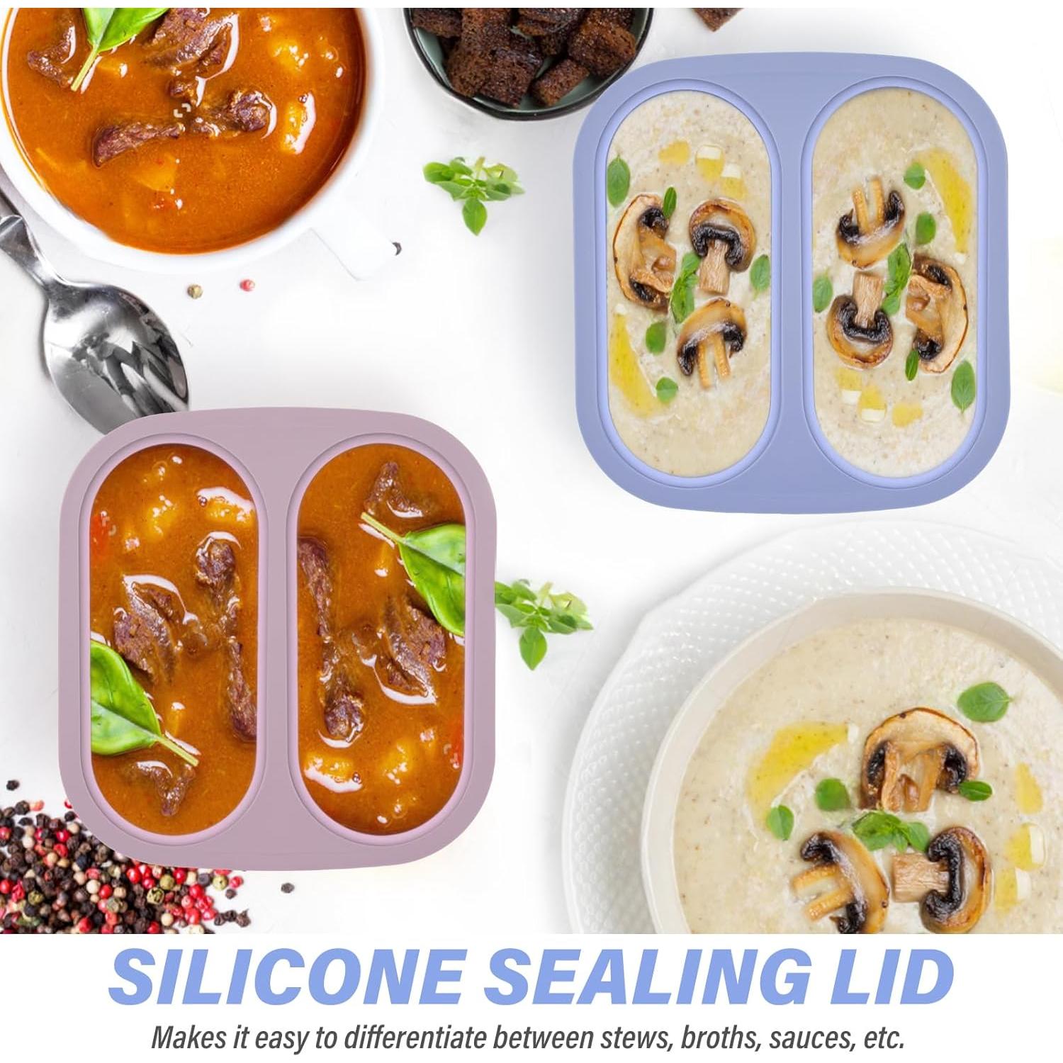 Moldes de Silicona para Congelar Sopa Mossime 1 Taza 250ml