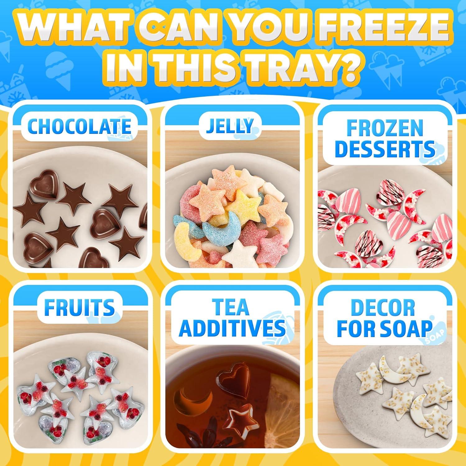 Bandeja de Hielo Silicona ALPENKOK con Tapa 24 Cavidades