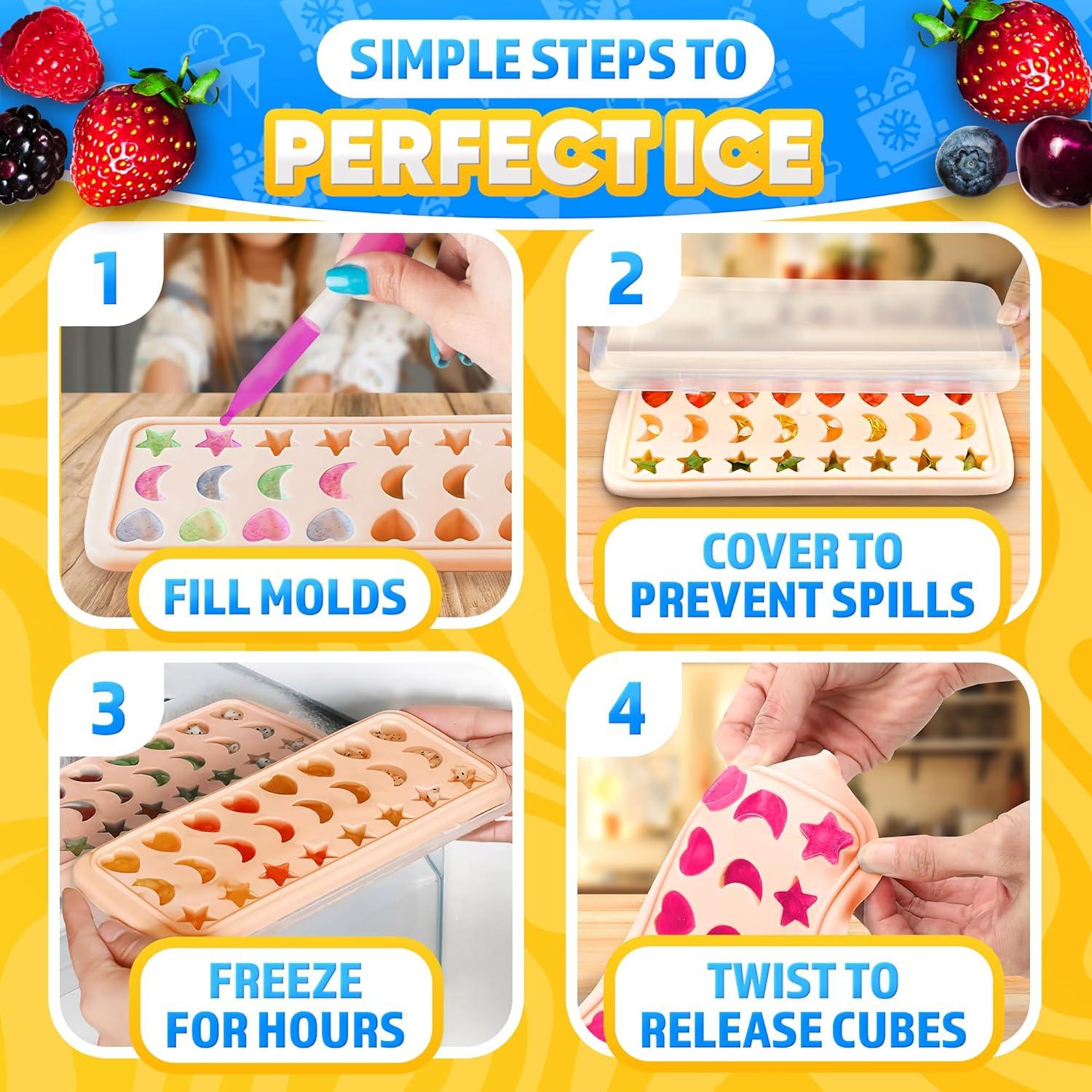 Bandeja de Hielo Silicona ALPENKOK con Tapa 24 Cavidades