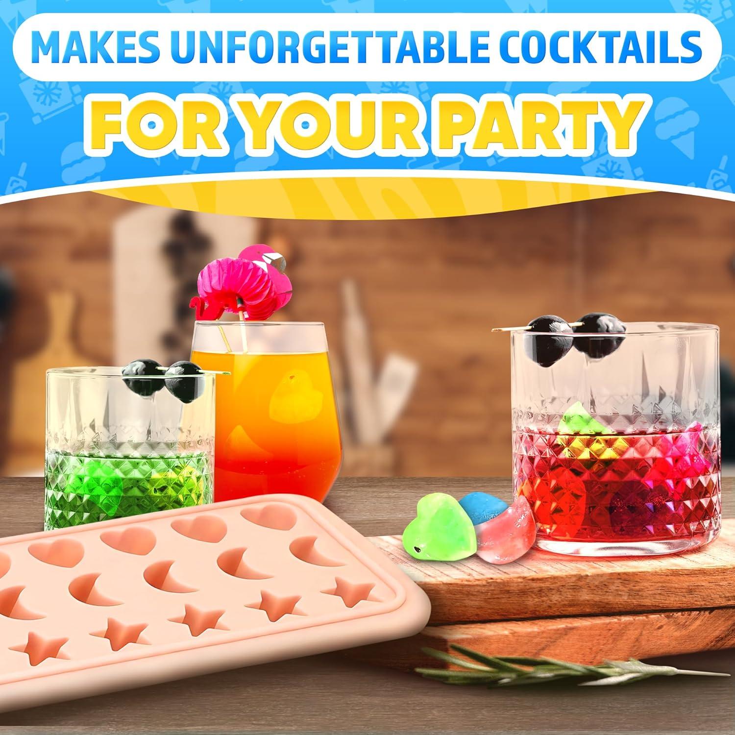 Bandeja de Hielo Silicona ALPENKOK con Tapa 24 Cavidades