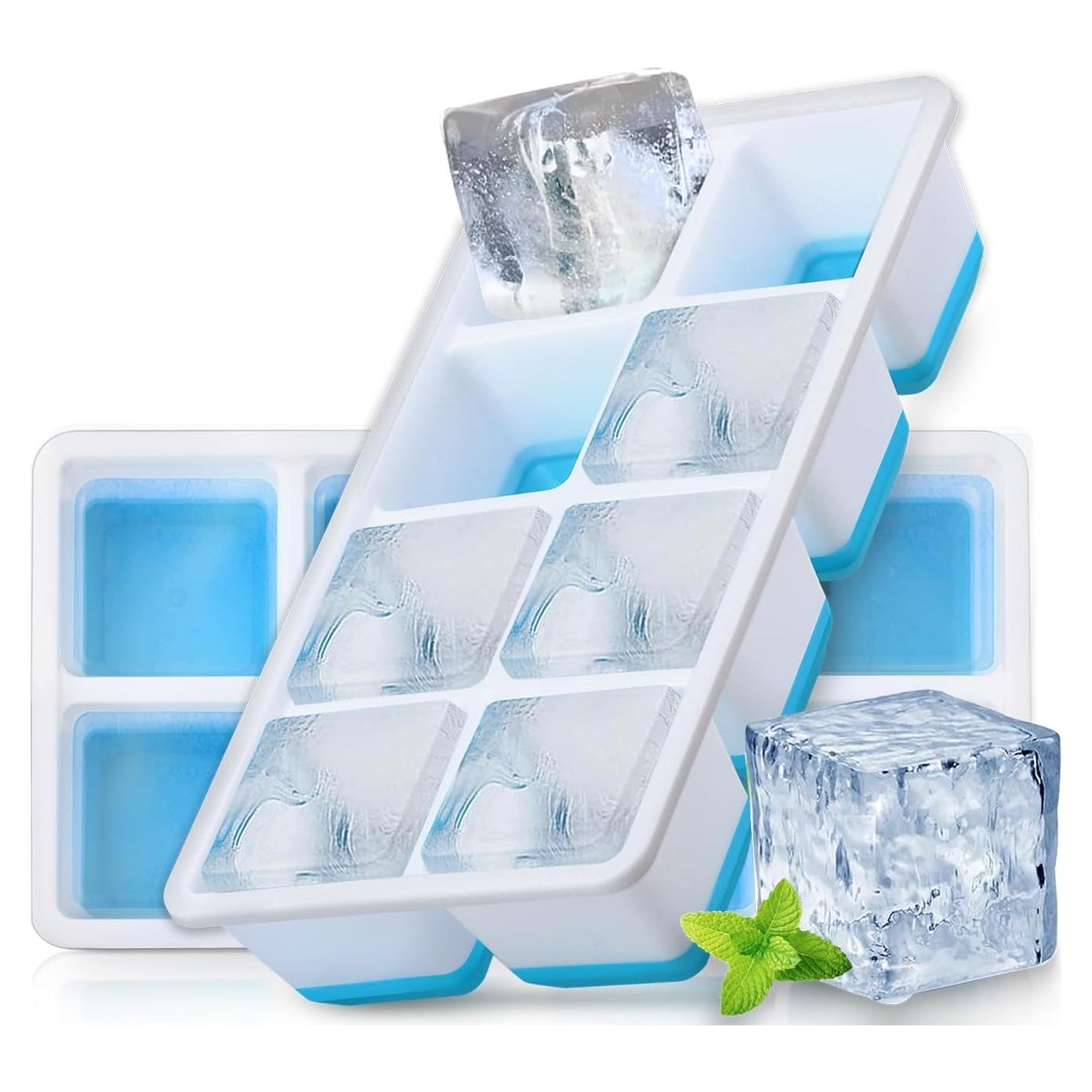 Moldes de Hielo Grandes FURNSII 2 Piezas Silicona 4.6 cm