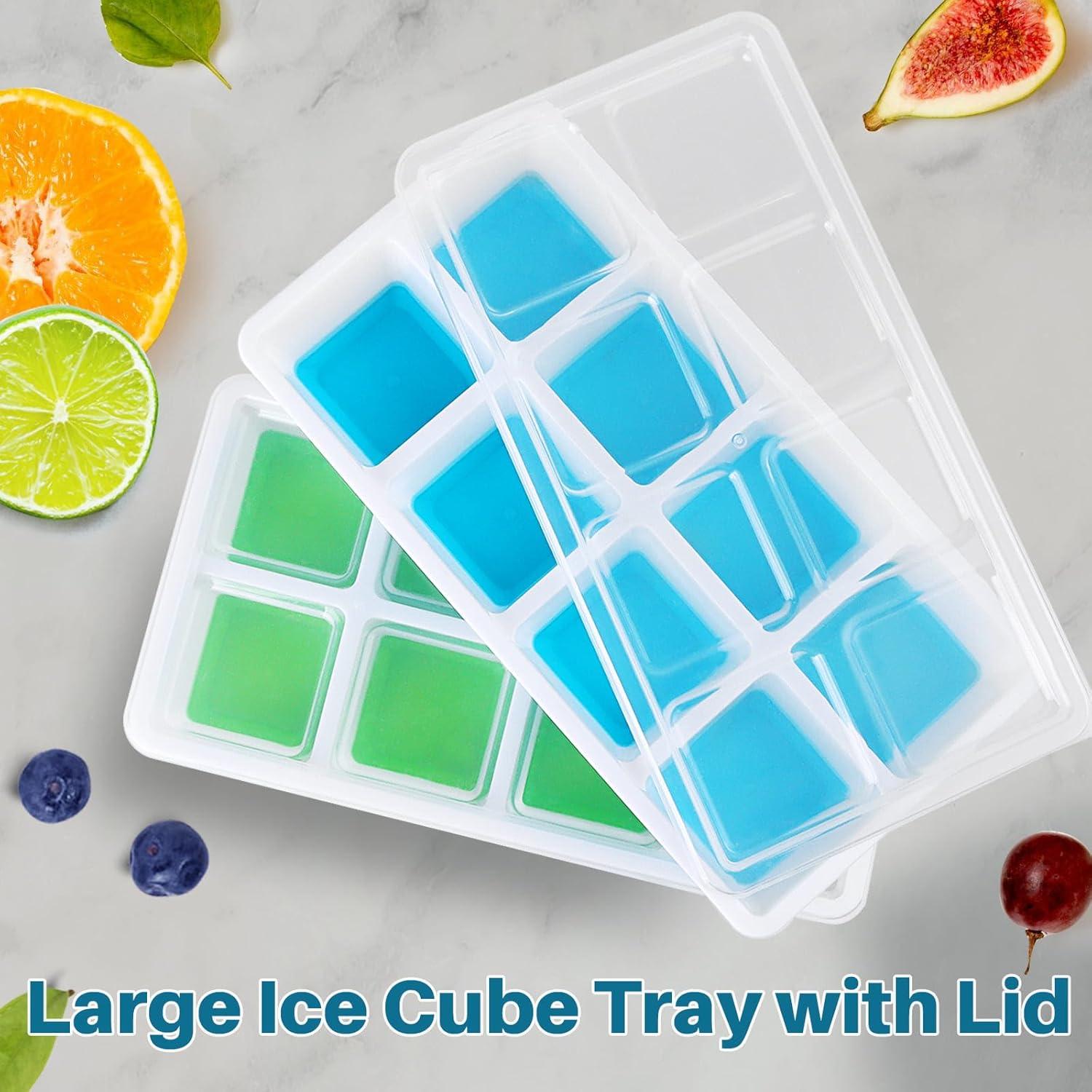 Moldes de Hielo Grandes FURNSII 2 Piezas Silicona 4.6 cm