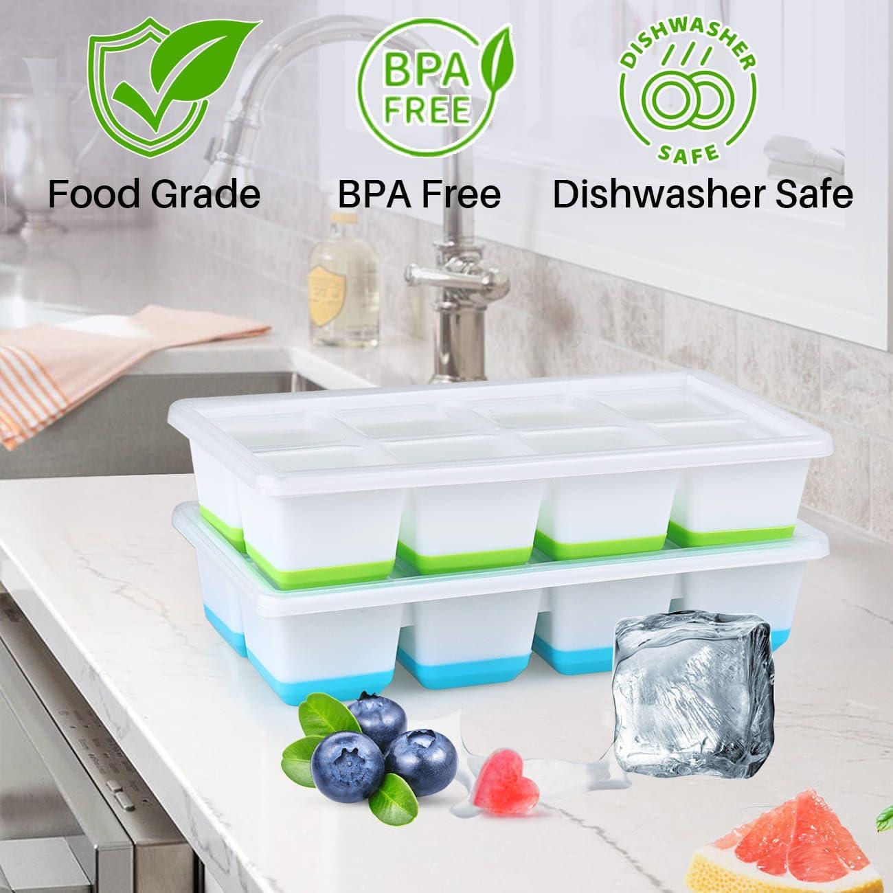 Moldes de Hielo Grandes FURNSII 2 Piezas Silicona 4.6 cm