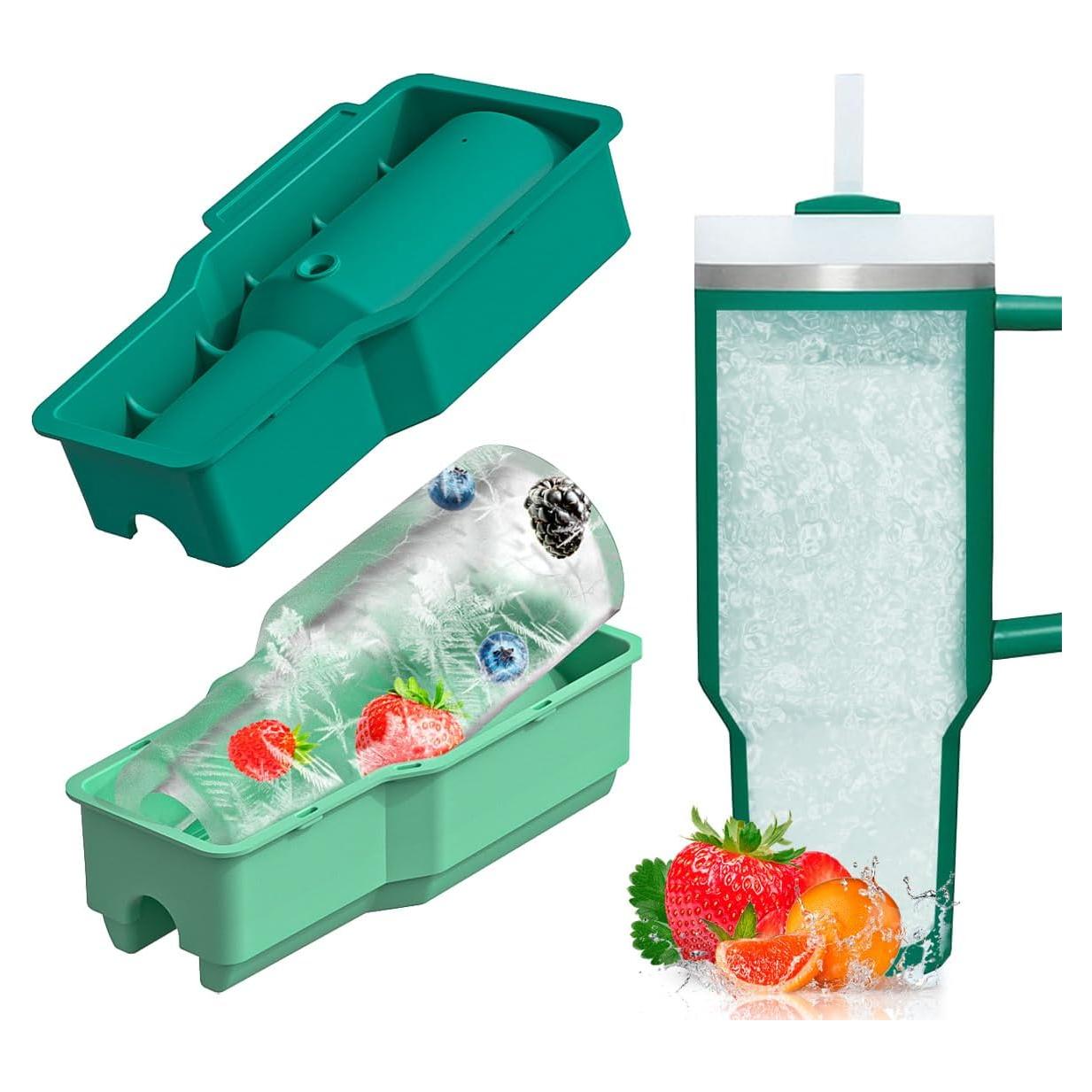 Bandeja de Hielo de Silicona DoawBang Verde 20x10cm Libre BPA