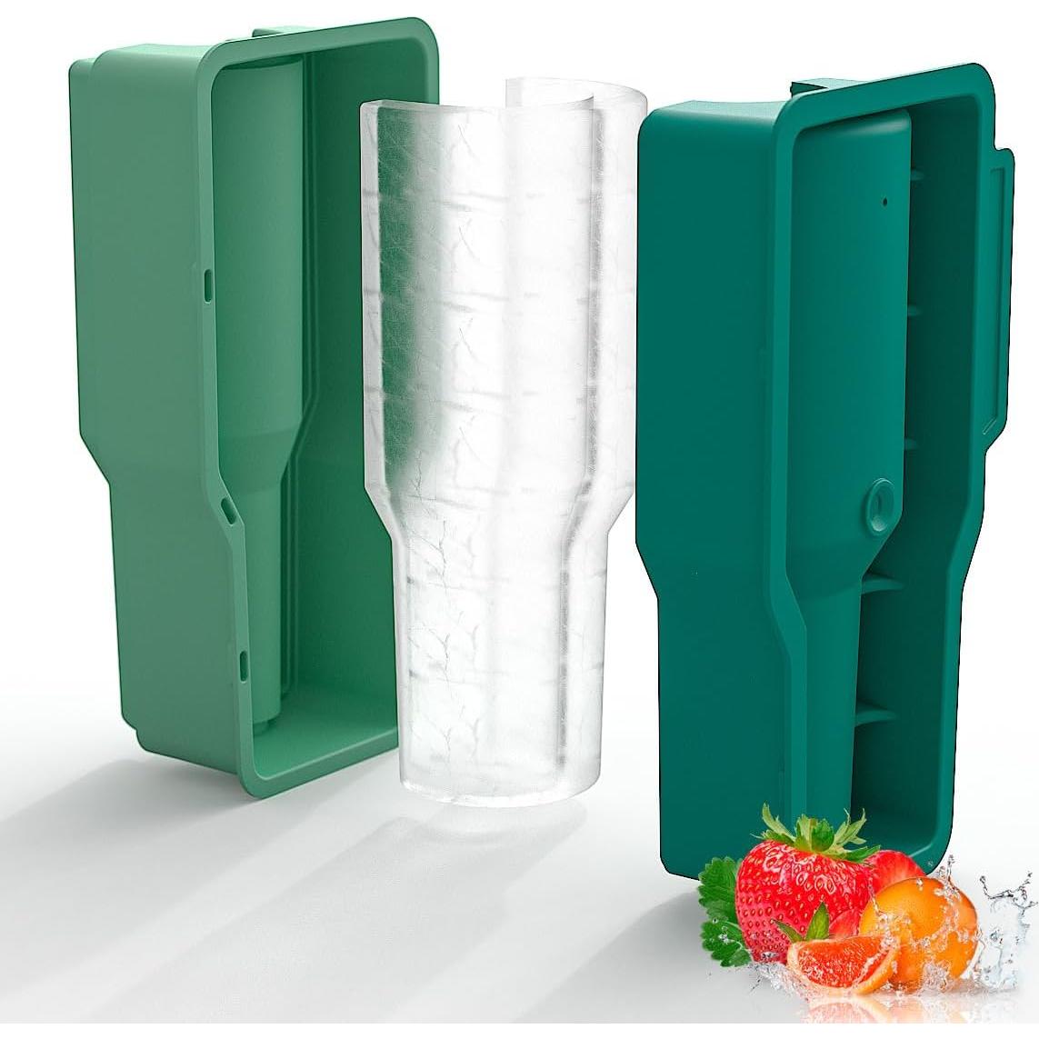 Bandeja de Hielo de Silicona DoawBang Verde 20x10cm Libre BPA