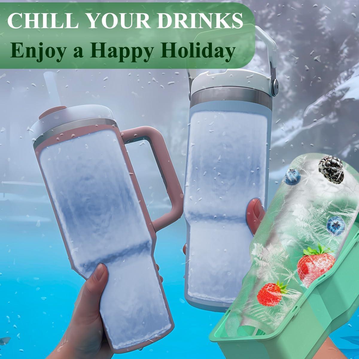 Bandeja de Hielo de Silicona DoawBang Verde 20x10cm Libre BPA