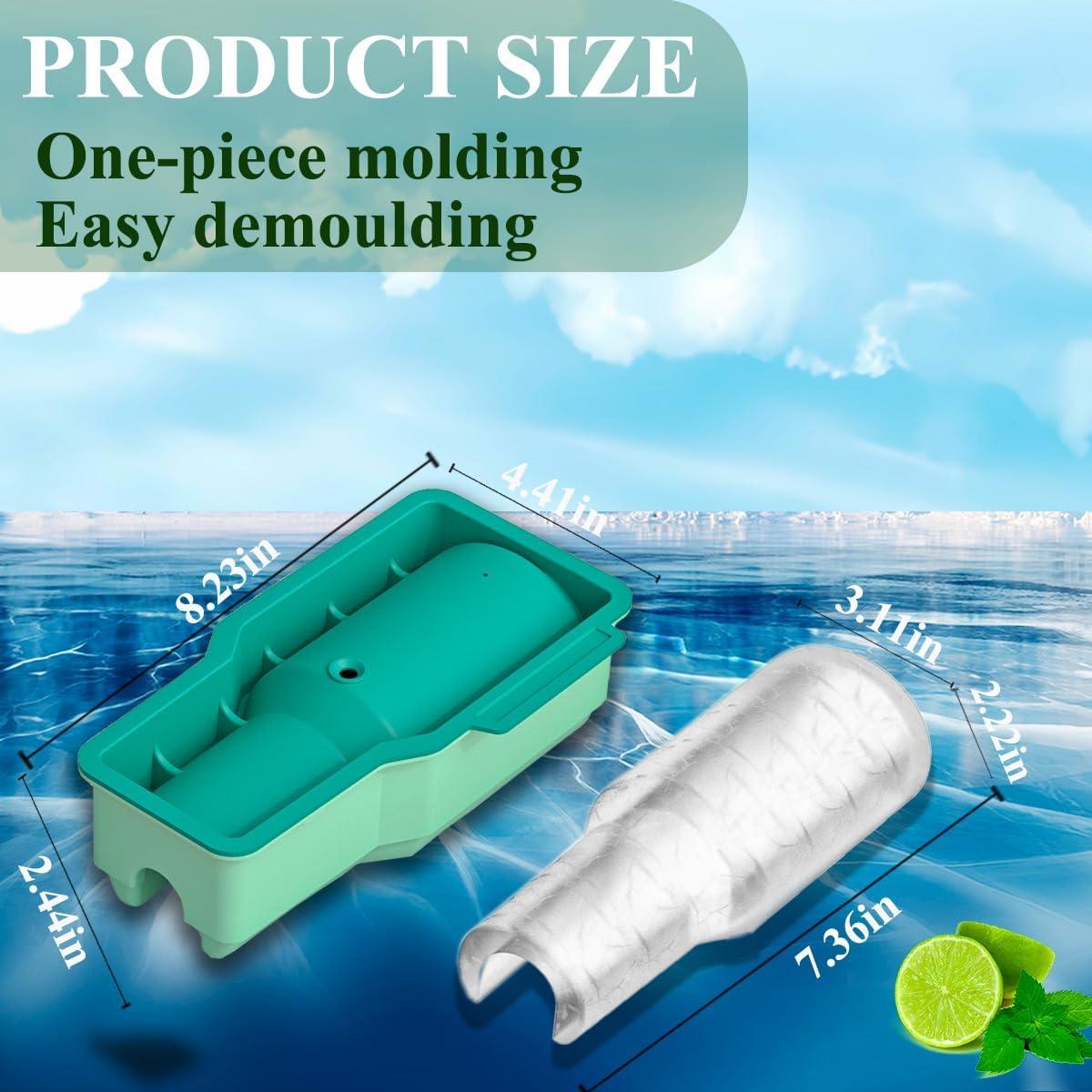 Bandeja de Hielo de Silicona DoawBang Verde 20x10cm Libre BPA