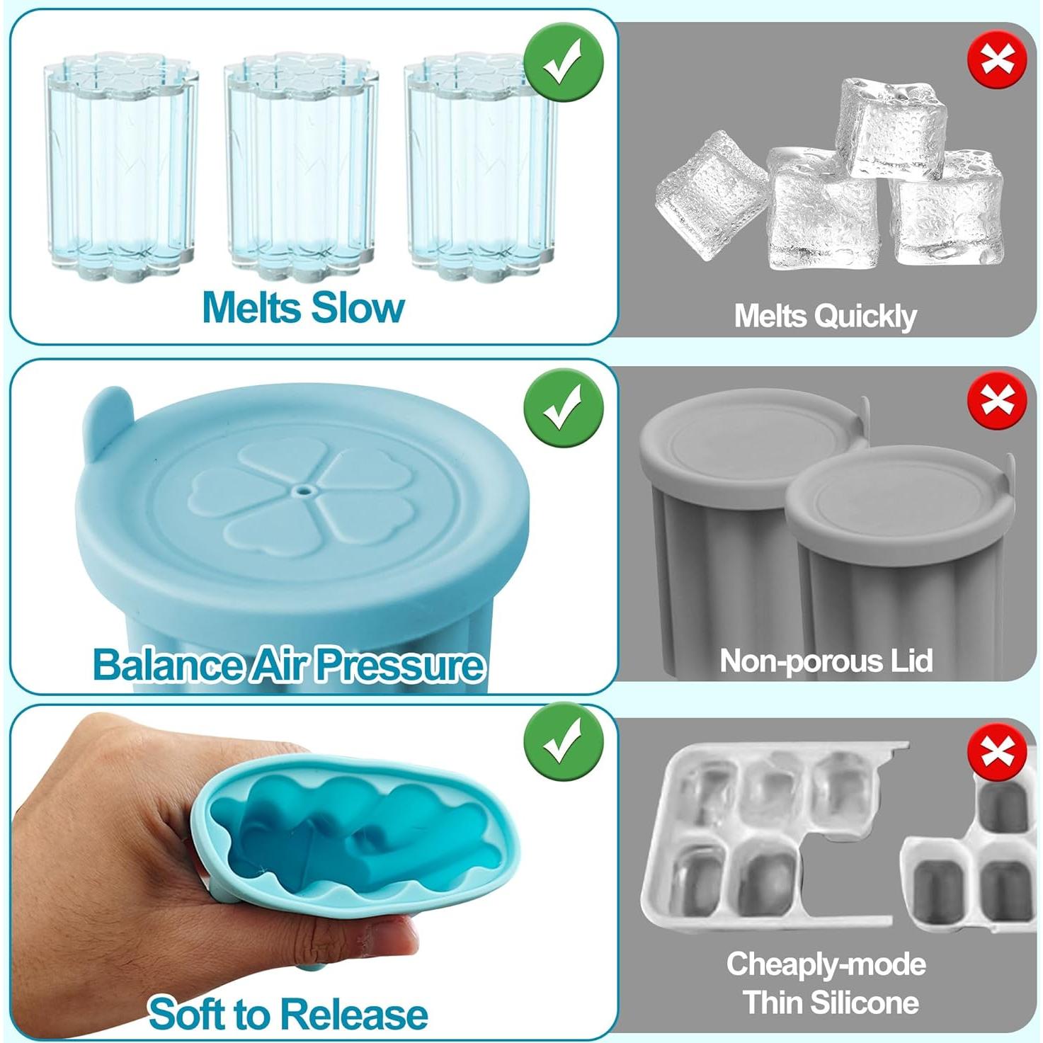 Bandeja de Hielo de Silicona Owala FreeSip 3PCS para Bebidas