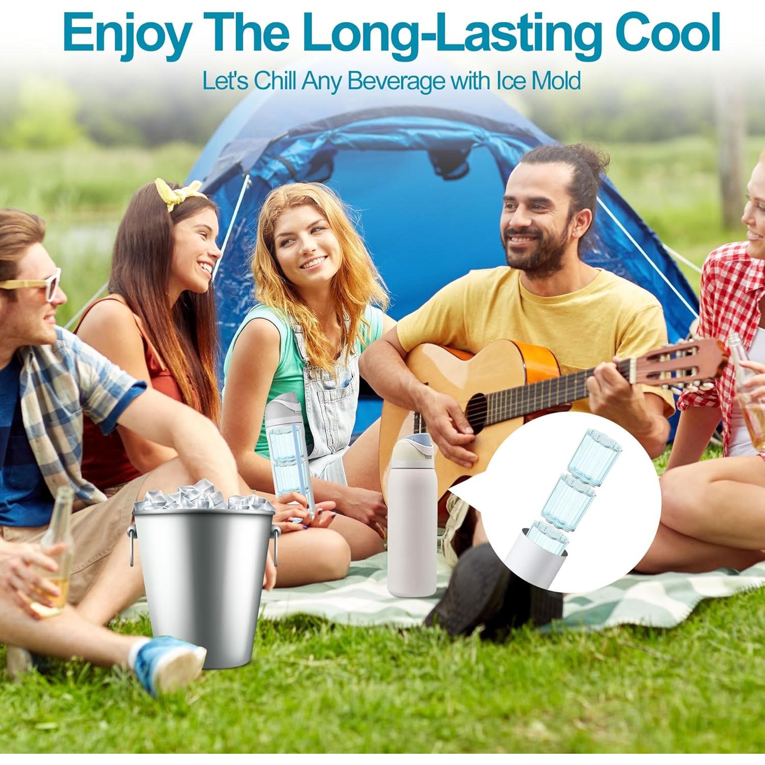 Bandeja de Hielo de Silicona Owala FreeSip 3PCS para Bebidas