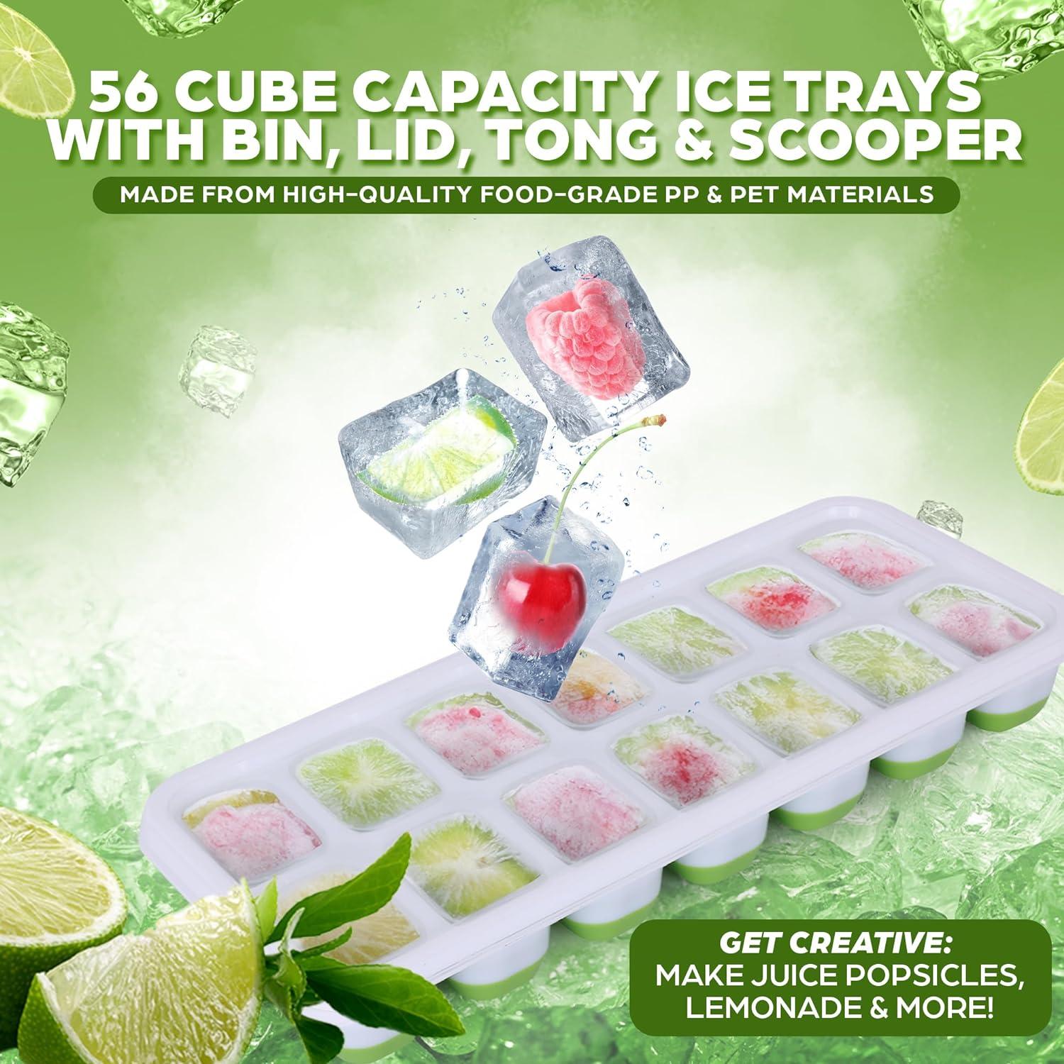 Paquete de 4 bandejas de hielo silicona Esenciales Aisle 3