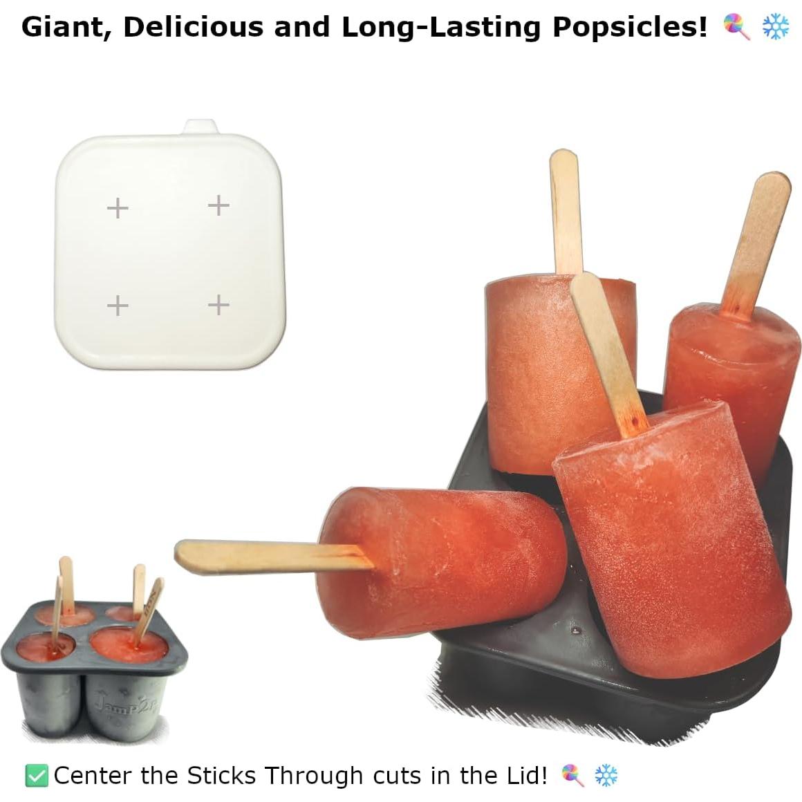 Bandeja de Hielo de Silicona JamP2P - Cubos Cilíndricos Grandes