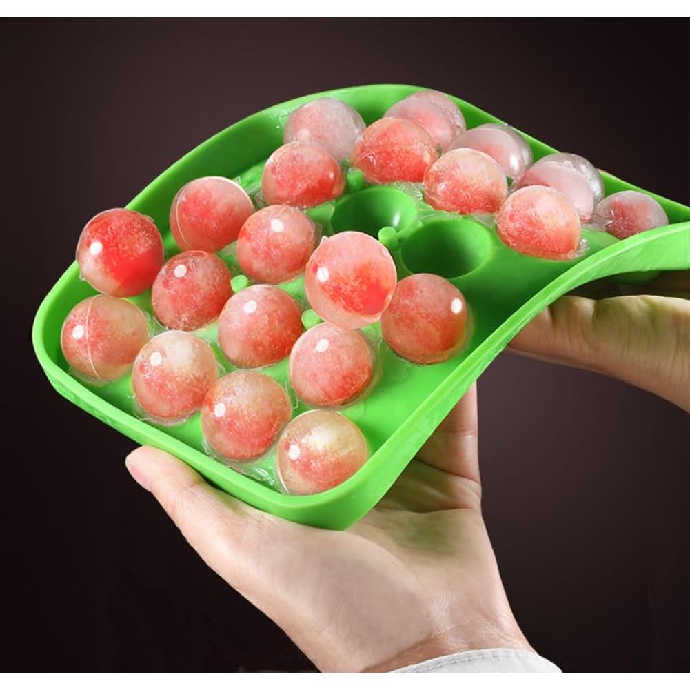 Bandejas de Hielo Redondas Lesunsul - 2 Piezas Silicona BPA Free