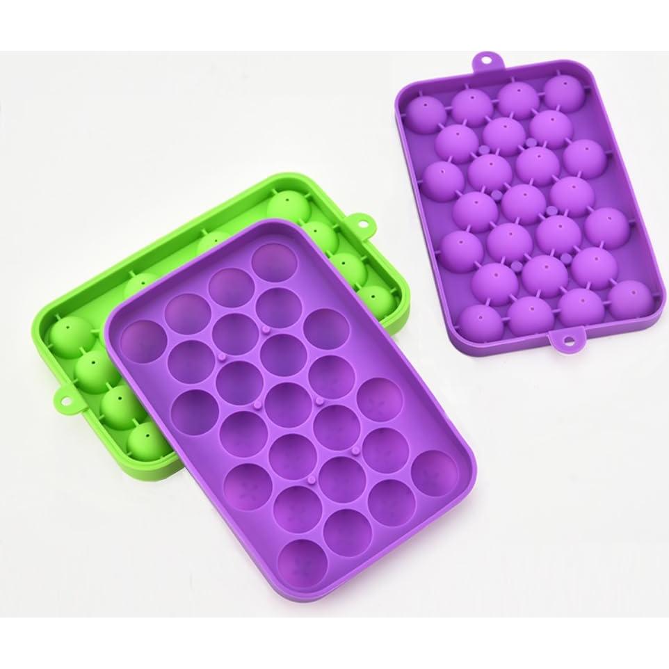 Bandejas de Hielo Redondas Lesunsul - 2 Piezas Silicona BPA Free