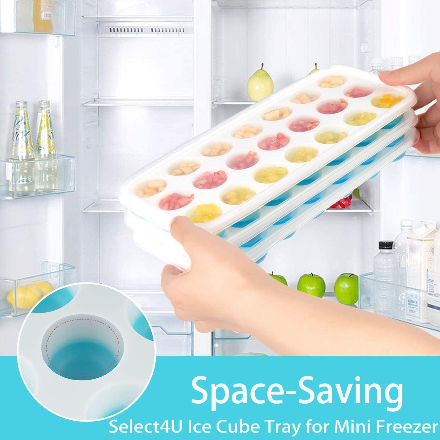 Bandejas de Hielo Select4U con Tapas - 4 Piezas Silicona BPA Free