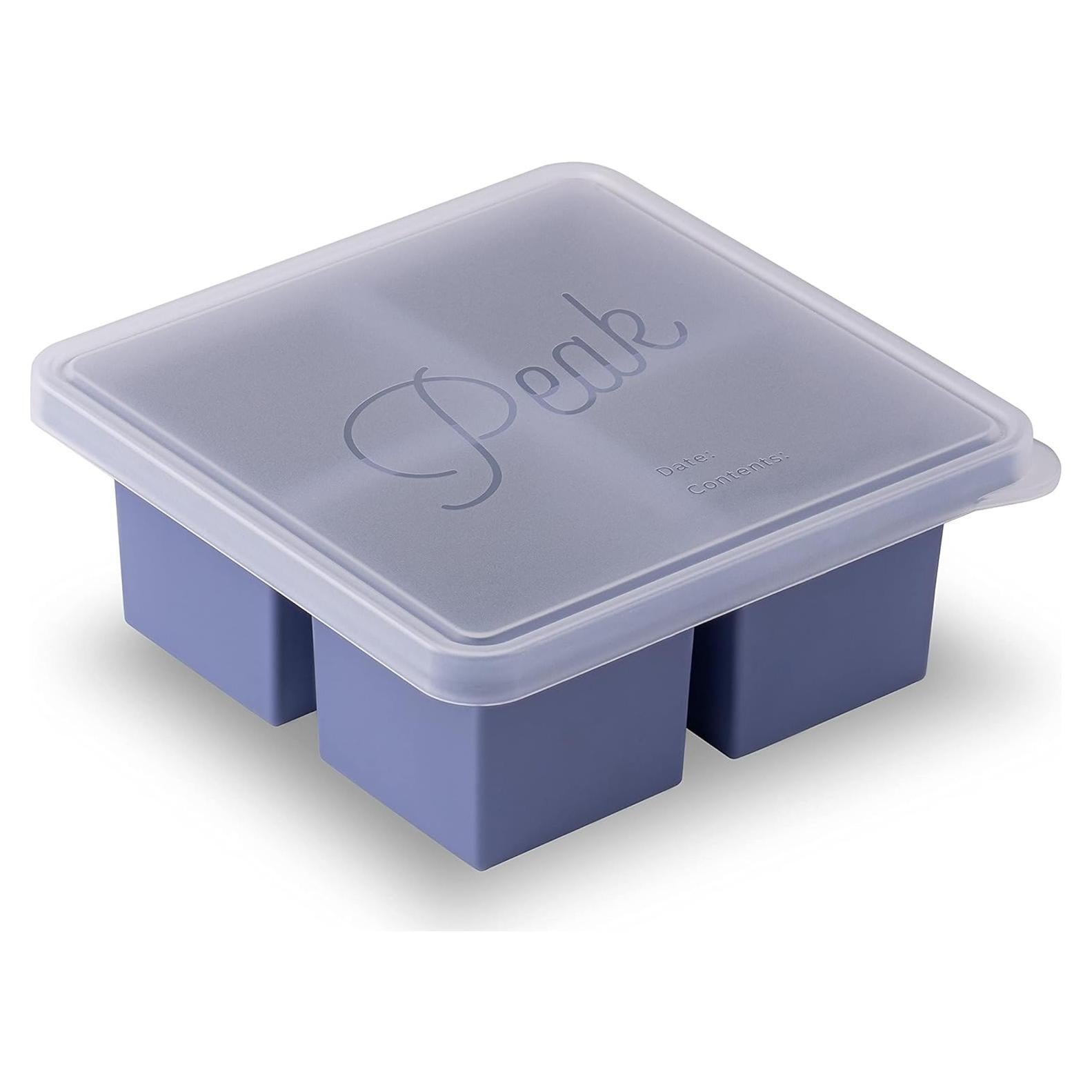 Bandeja de Congelador de Silicona W&P Cup Cubes 4 Tazas Azul