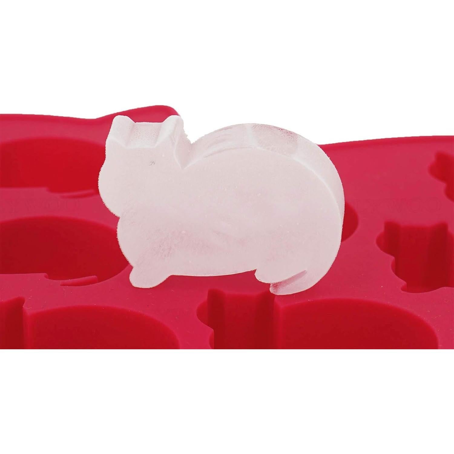 Bandeja de Hielo de Silicona LYWOO en Forma de Gato - 2 Piezas