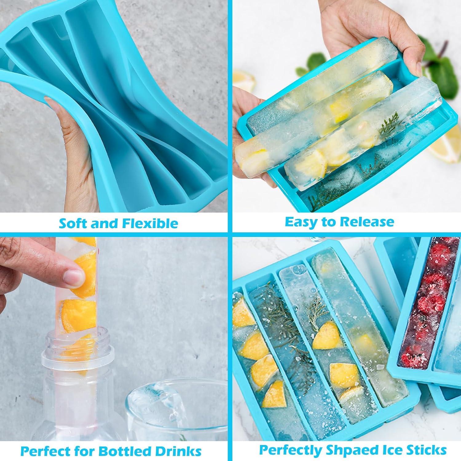 Bandejas de Hielo de Silicona Webake 12 Cavidades Azul