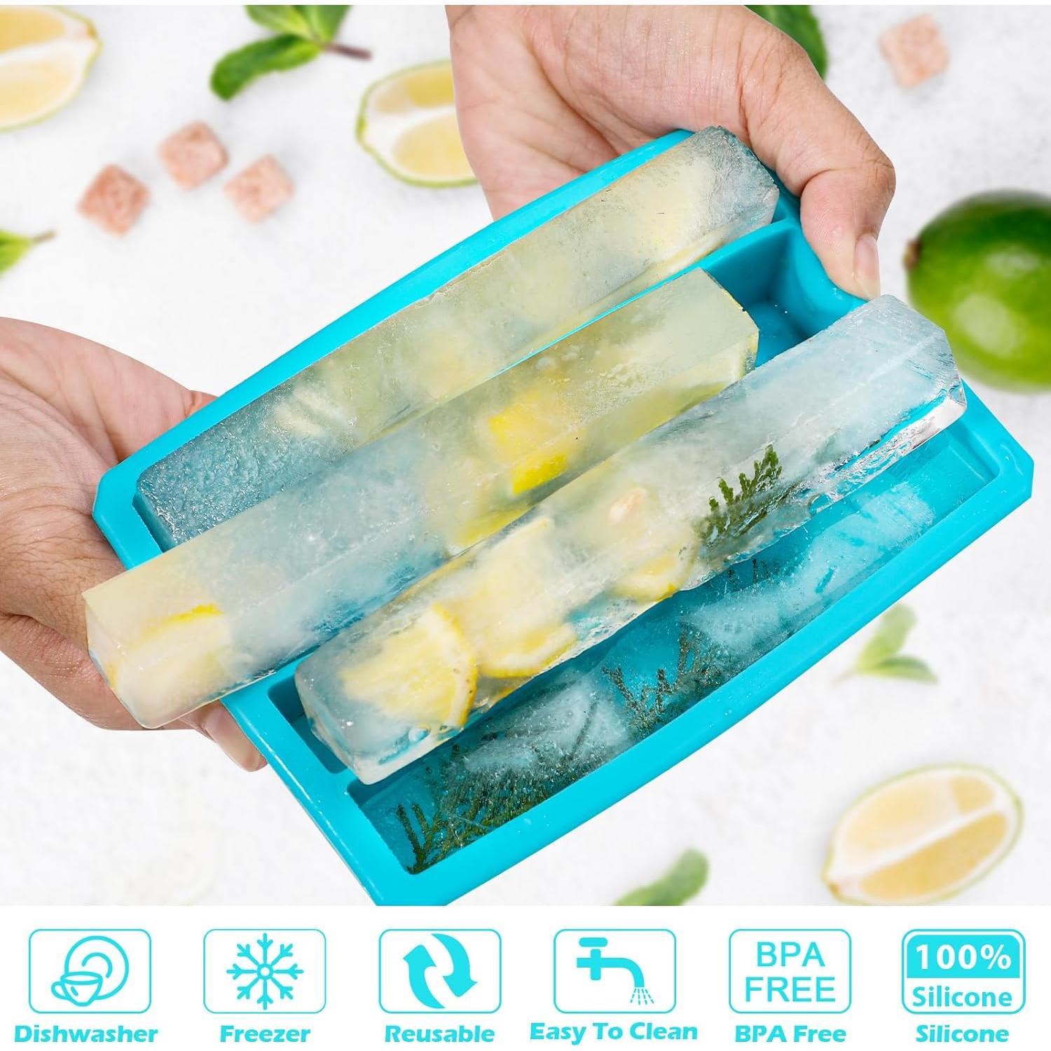 Bandejas de Hielo de Silicona Webake 12 Cavidades Azul