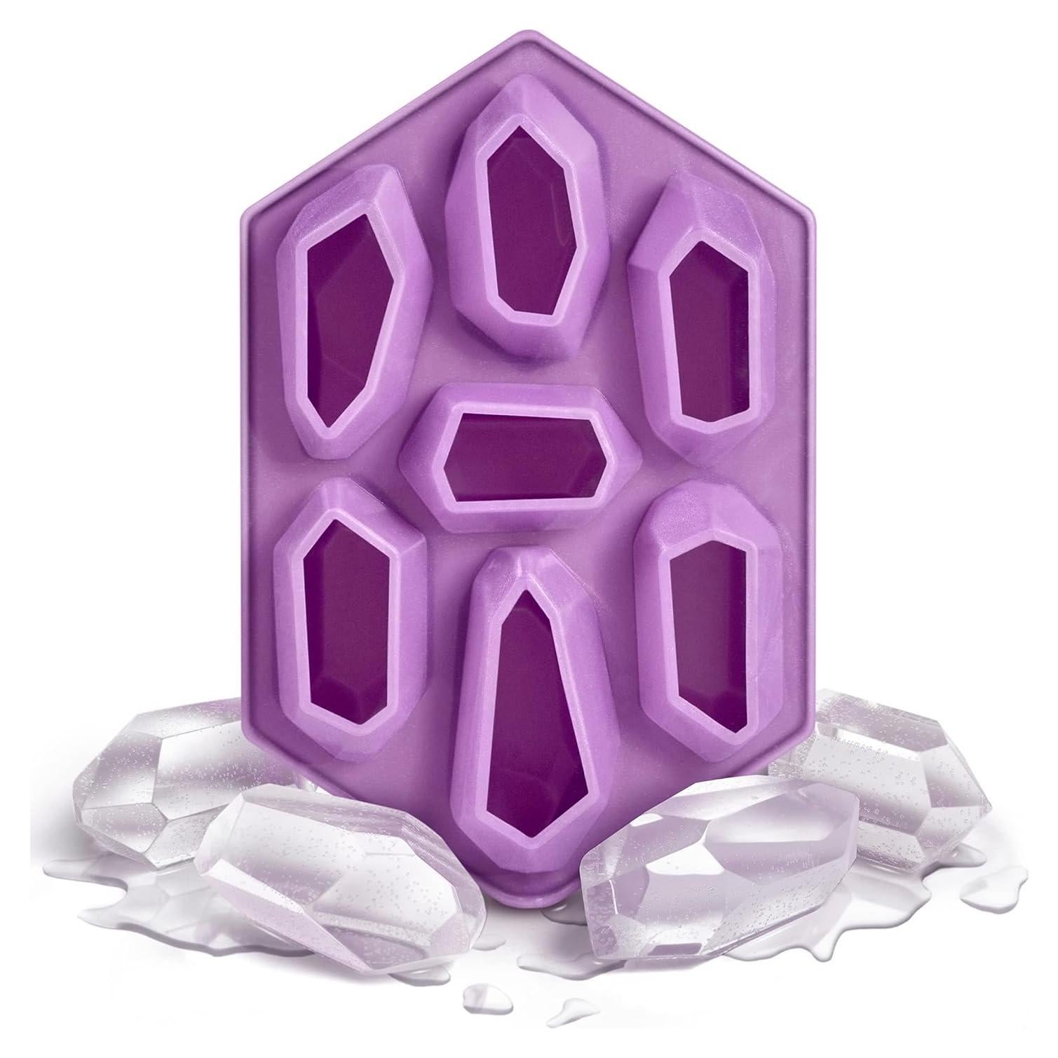 Bandeja de Hielo Silicona Morada Genuine Fred 19.3x12.7cm