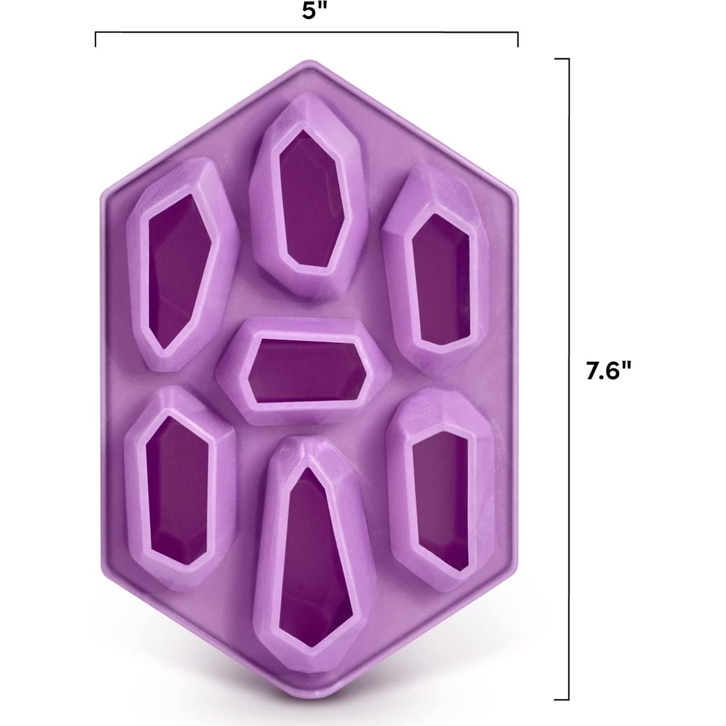 Bandeja de Hielo Silicona Morada Genuine Fred 19.3x12.7cm