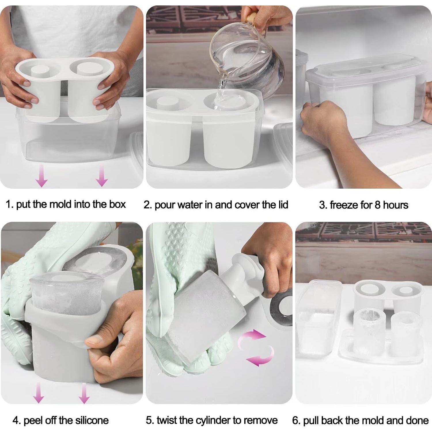 Molde de Hielo de Silicona Pneatdez para Stanley Cup 30oz