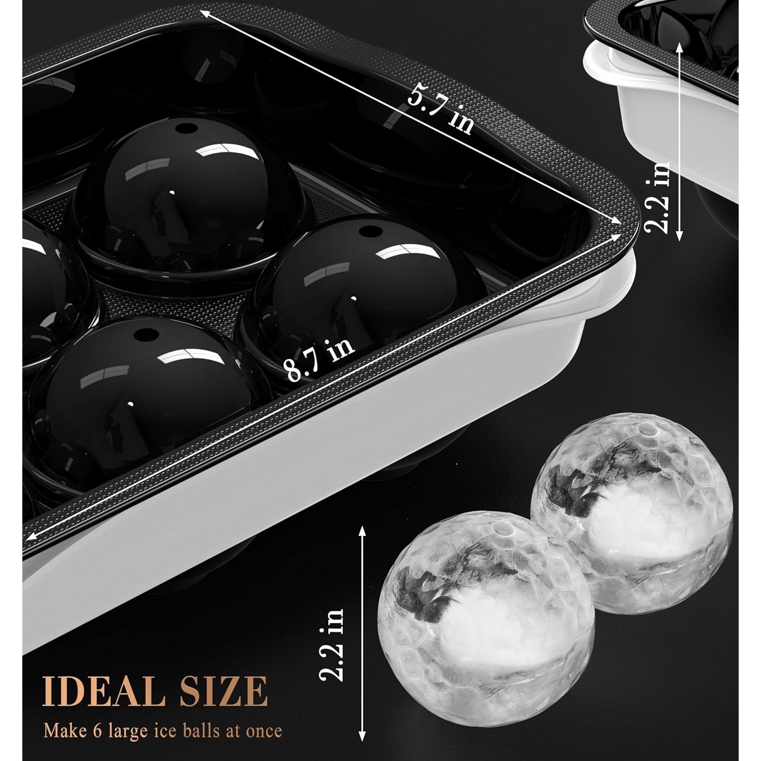 Bandeja de Hielo Redonda ICEXXP 2.2'' con Tapa - Silicona