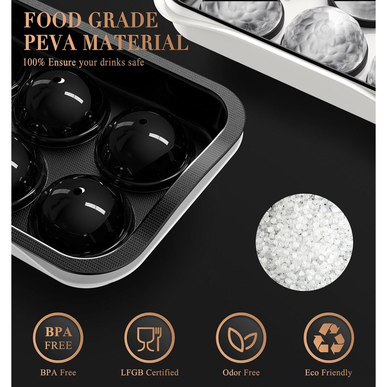 Bandeja de Hielo Redonda ICEXXP 2.2'' con Tapa - Silicona