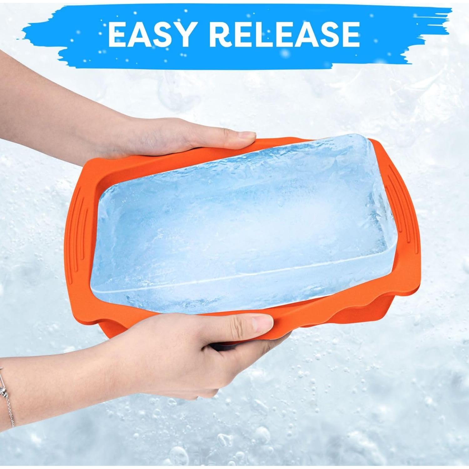 Moldes de Hielo Extra Grande Haldane 2PC 6LB Silicona