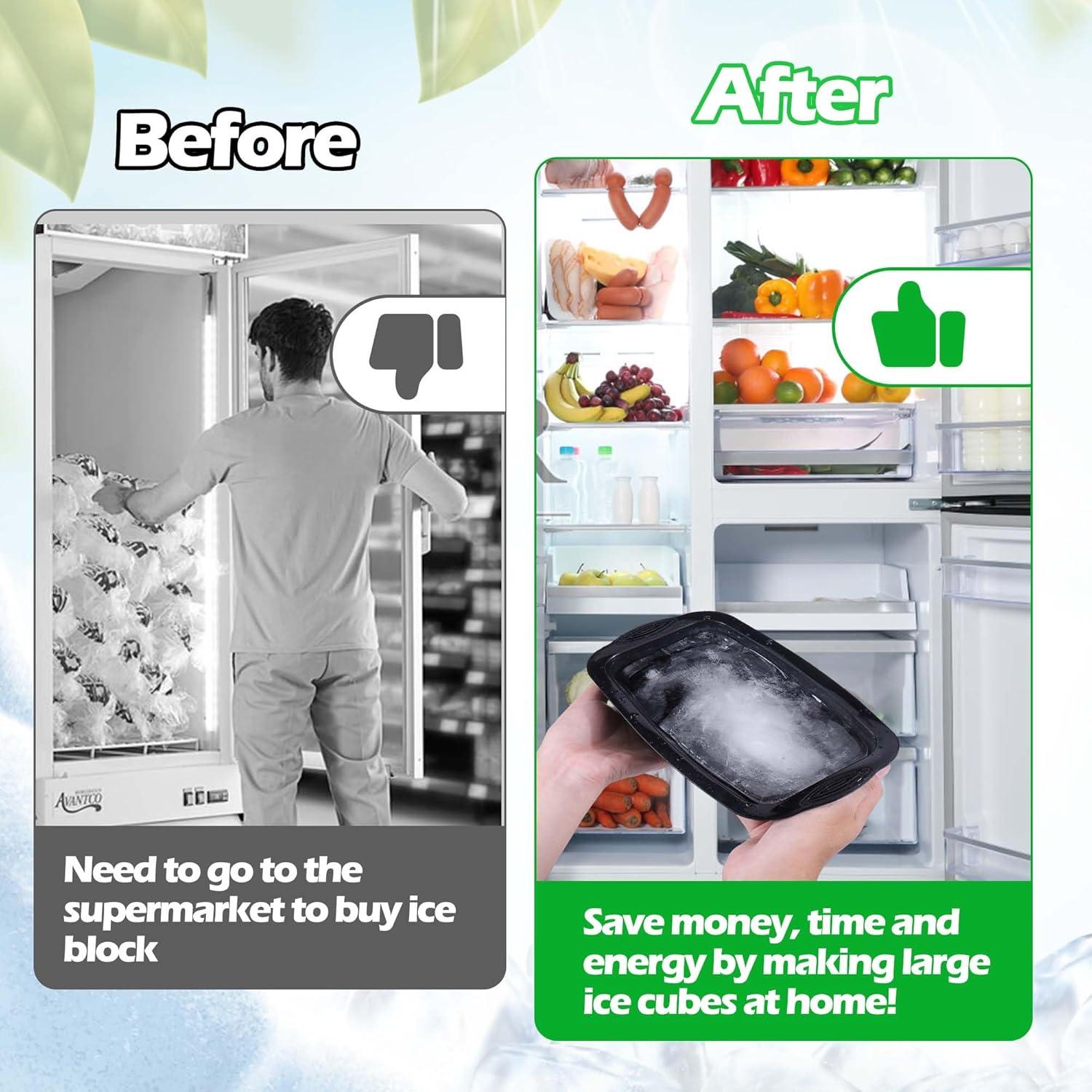 Moldes de Hielo Extra Grande XANGNIER 4 Paquete 4.26kg