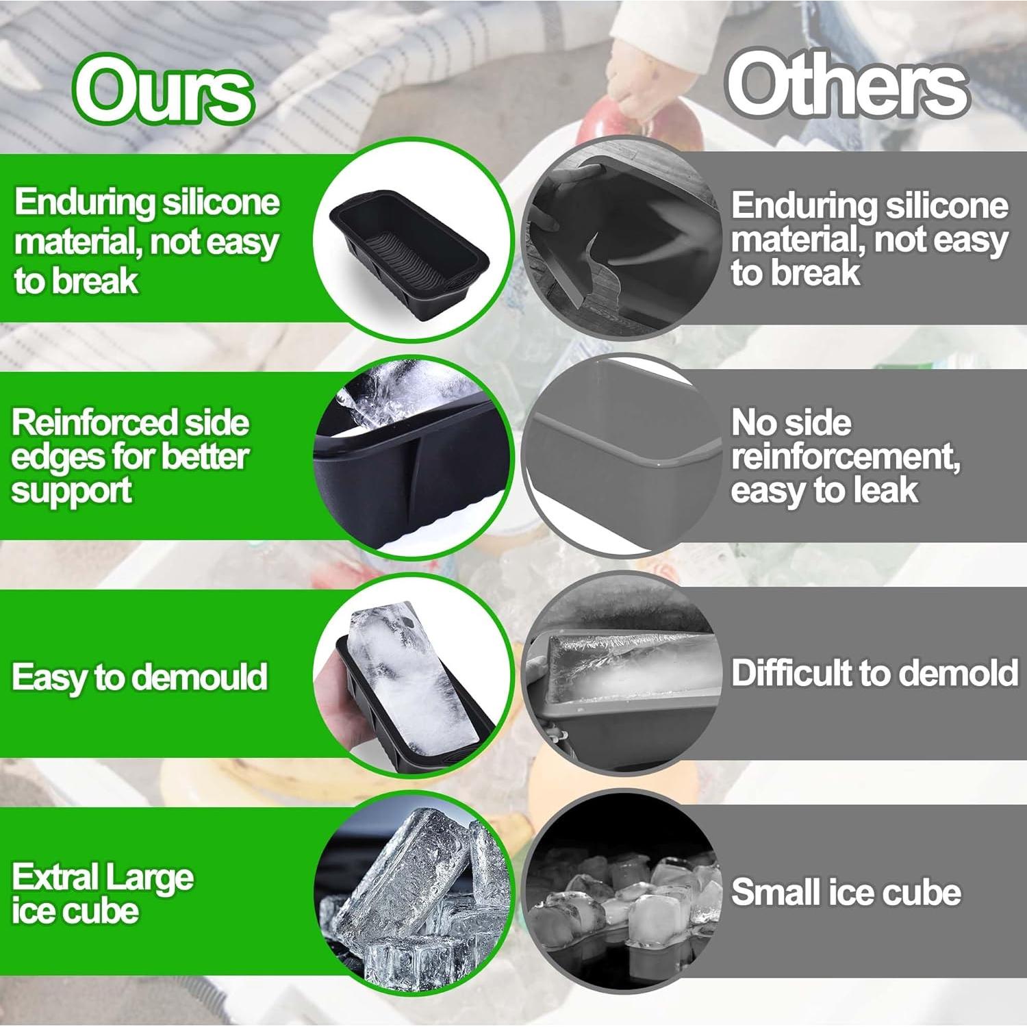 Moldes de Hielo Extra Grande XANGNIER 4 Paquete 4.26kg