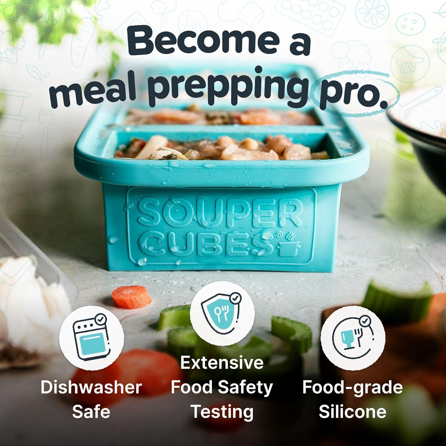 Moldes de Silicona para Congelar Souper Cubes - 2 Pzs Aqua