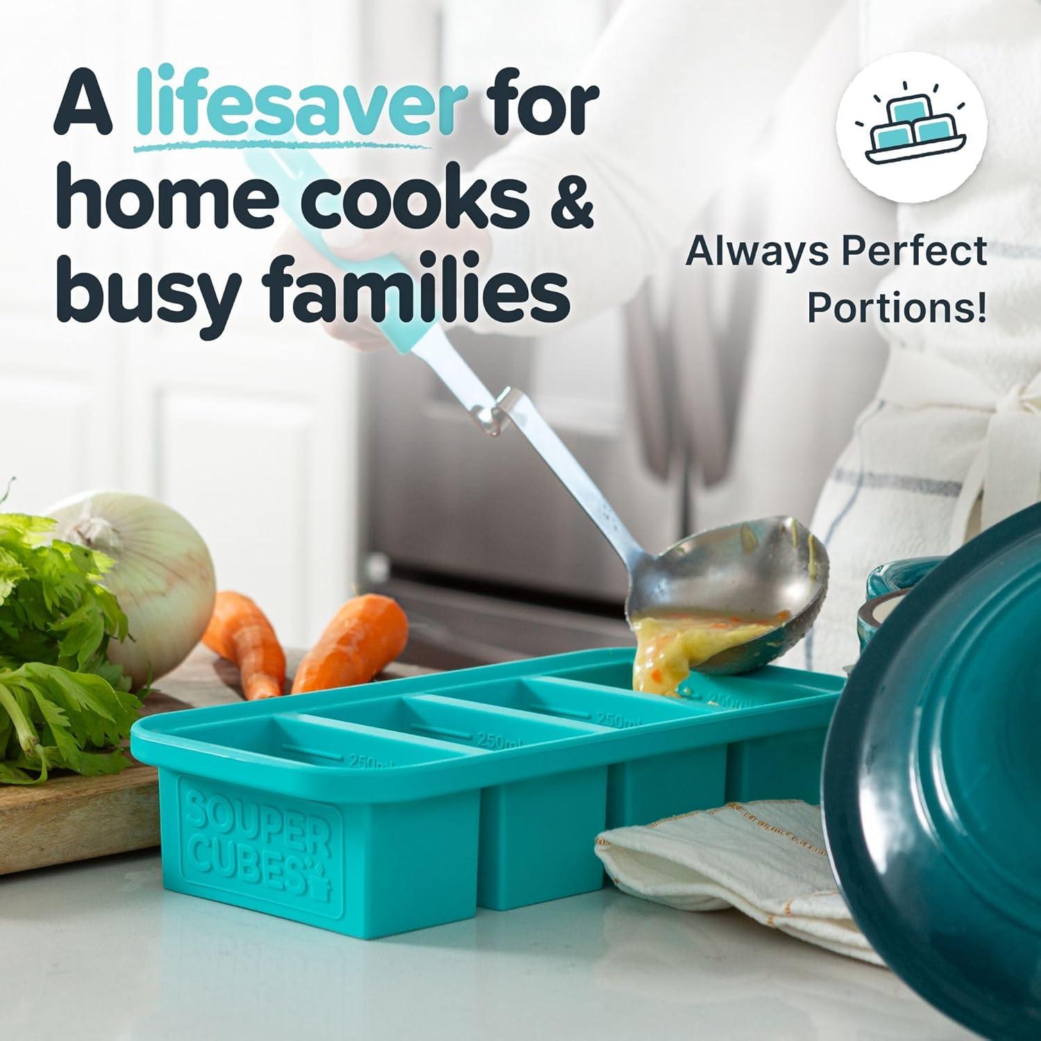 Moldes de Silicona para Congelar Souper Cubes - 2 Pzs Aqua