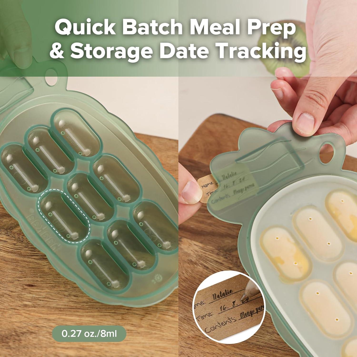 Bandeja de Congelación de Silicona Haakaa Verde - Molde Popsicle