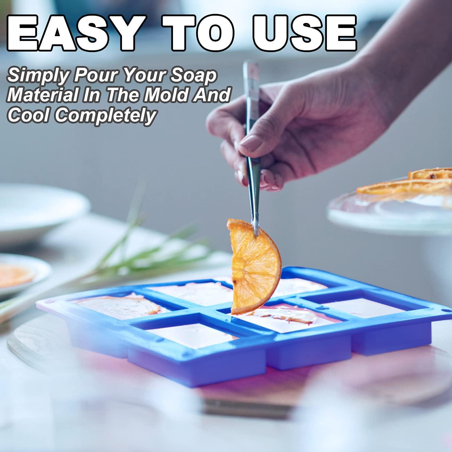 Moldes de Silicona LERYKIN 3 Piezas Rectangulares 6 Cavidades