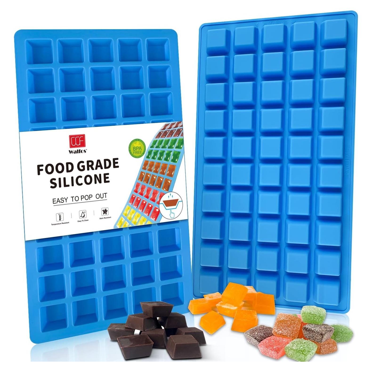 Molde de Silicona Walfos 50 Cavidades para Chocolate y Caramelo