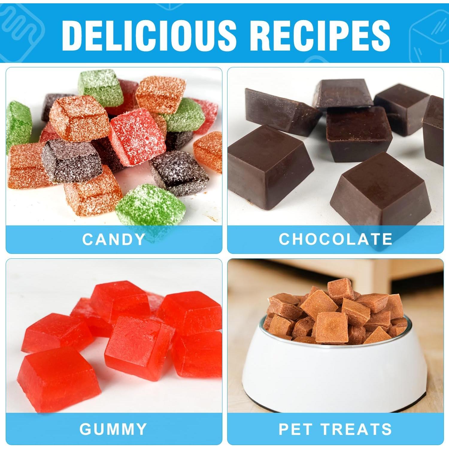 Molde de Silicona Walfos 50 Cavidades para Chocolate y Caramelo