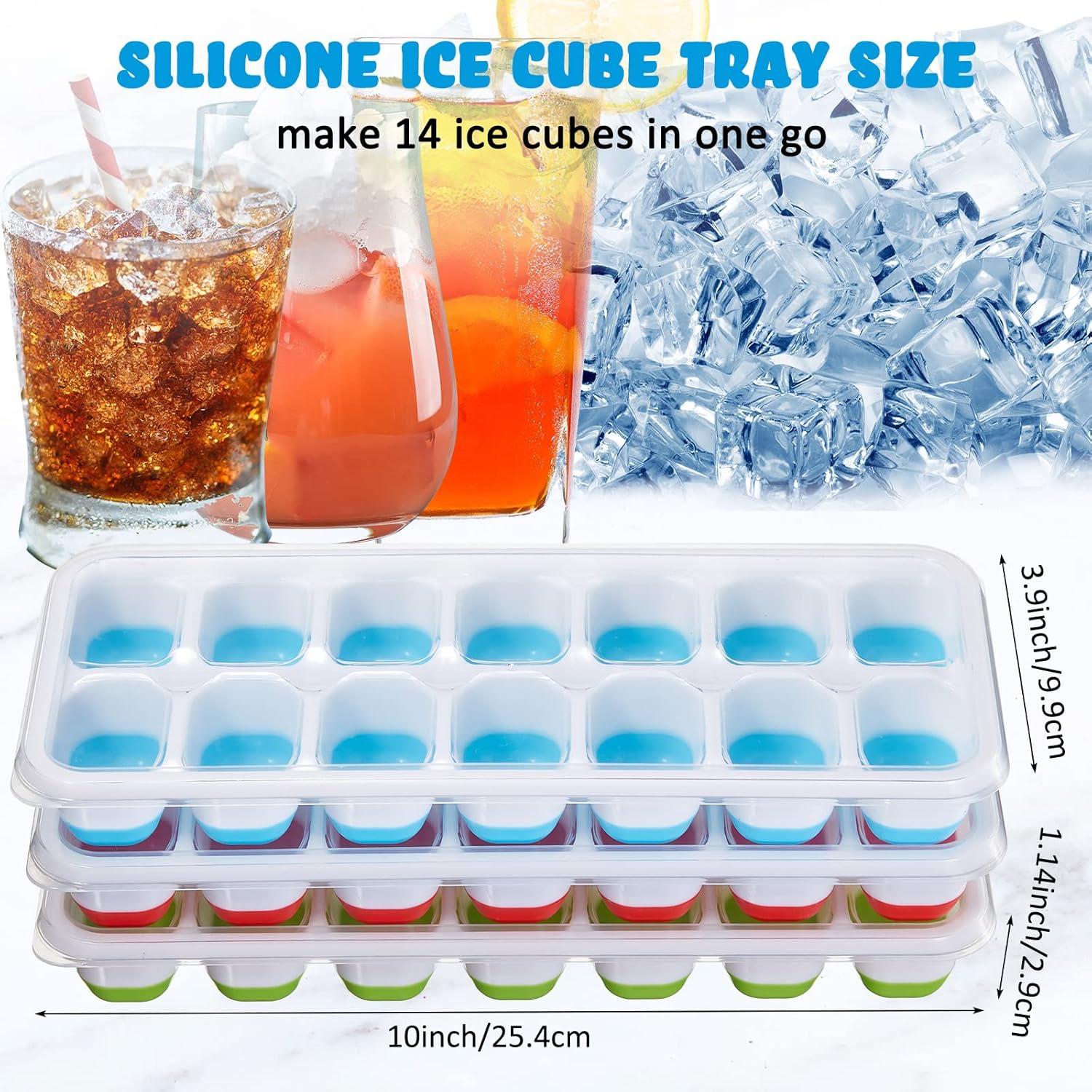 Bandejas de Hielo Silicona Honeydak 10 Piezas 14 Cubos