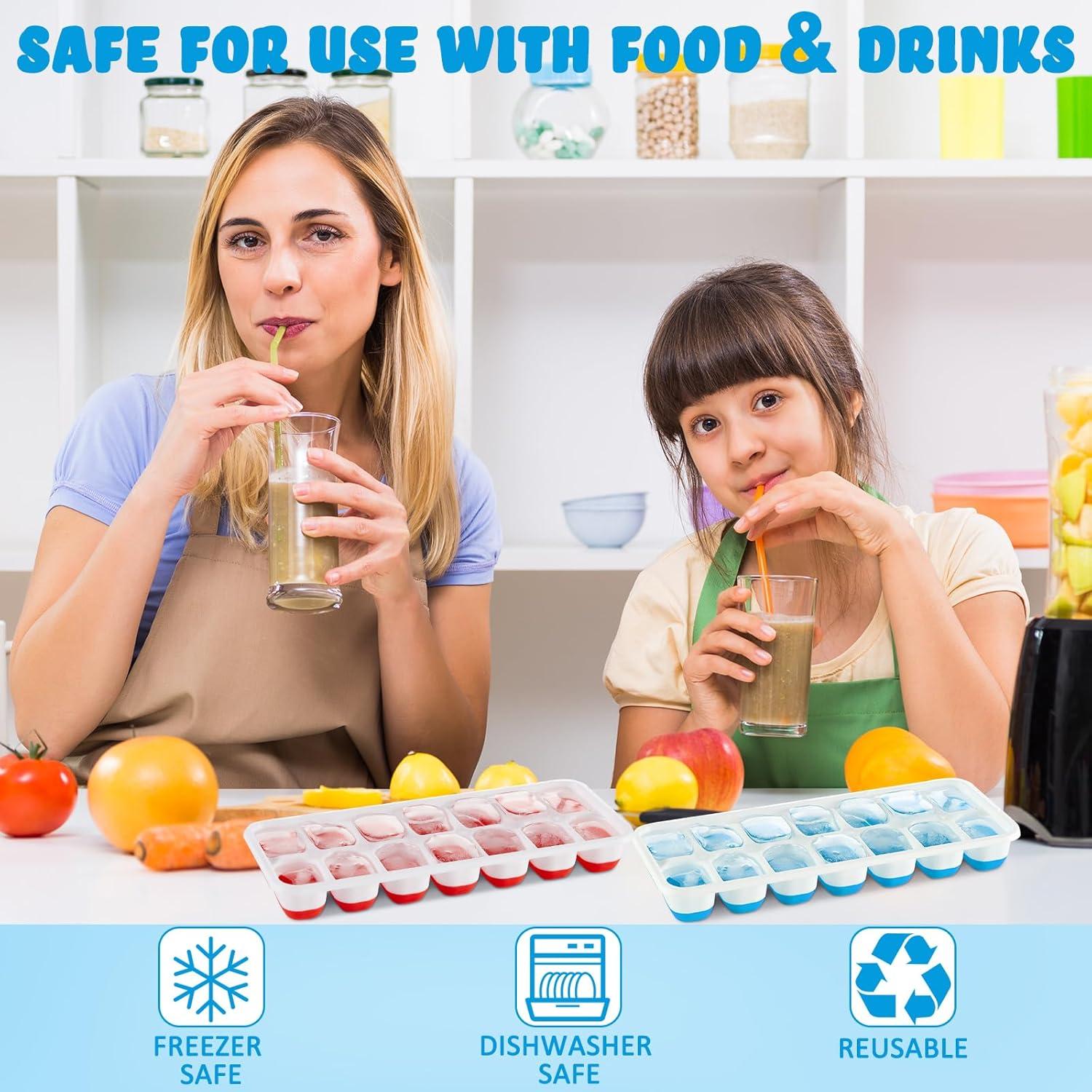 Bandejas de Hielo Silicona Honeydak 10 Piezas 14 Cubos