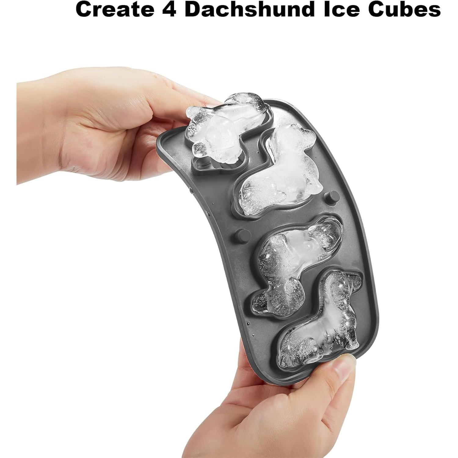 Molde de Hielo Grande Dachshund Nax Caki - Silicona BPA Free