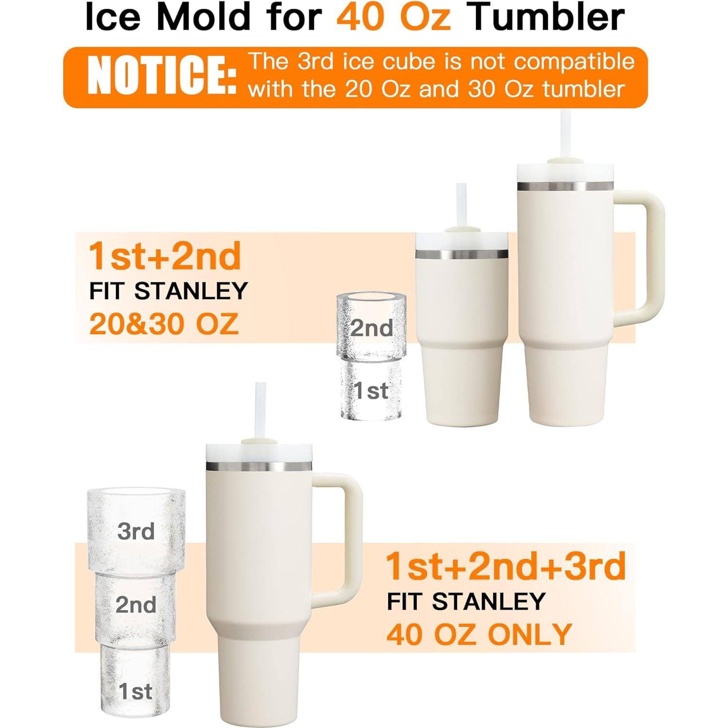 Bandeja de Hielo Cilíndrica Ukulork 40Oz Silicona BPA Free