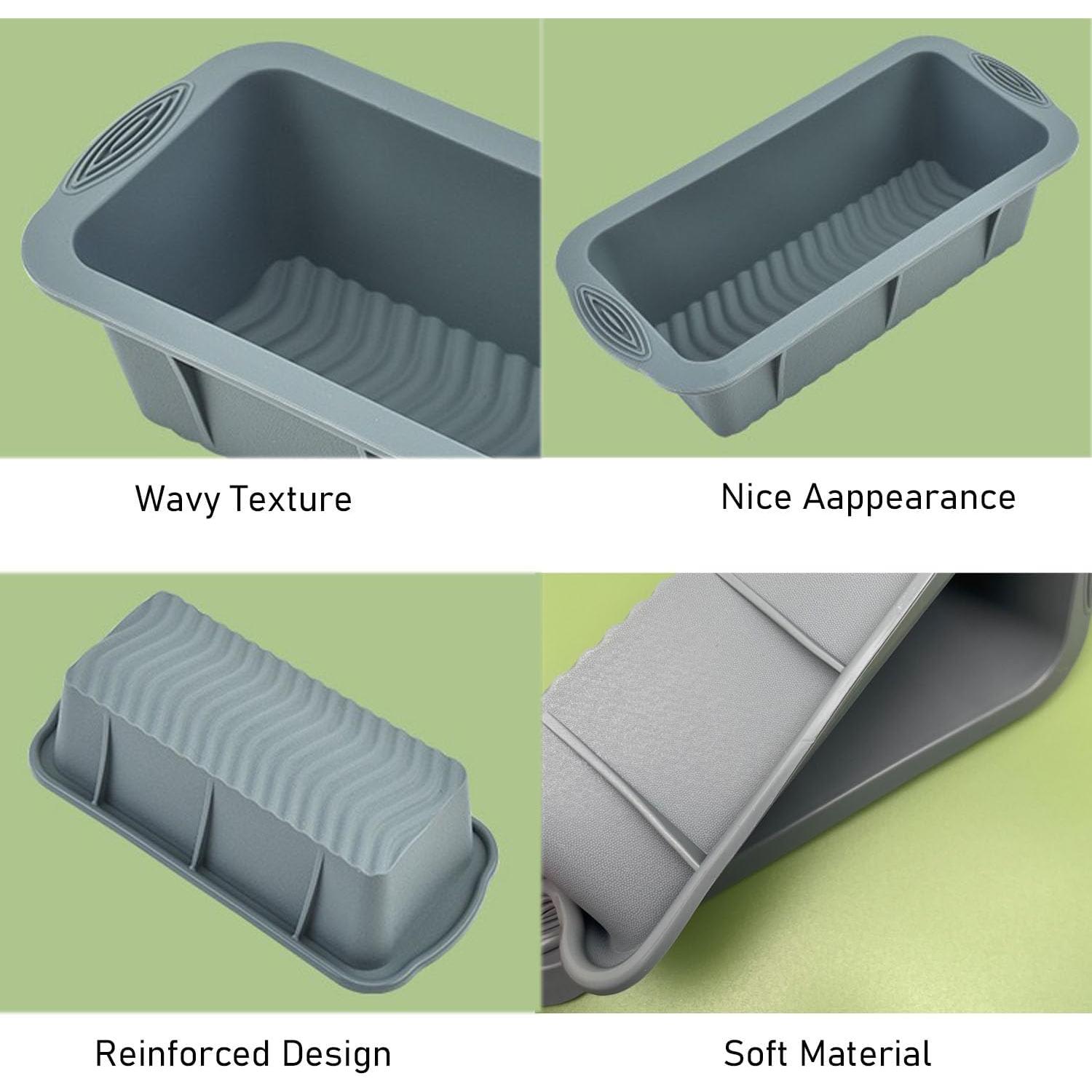 Molde de Hielo Extra Grande Mouwaii 5 Piezas Silicona Gris