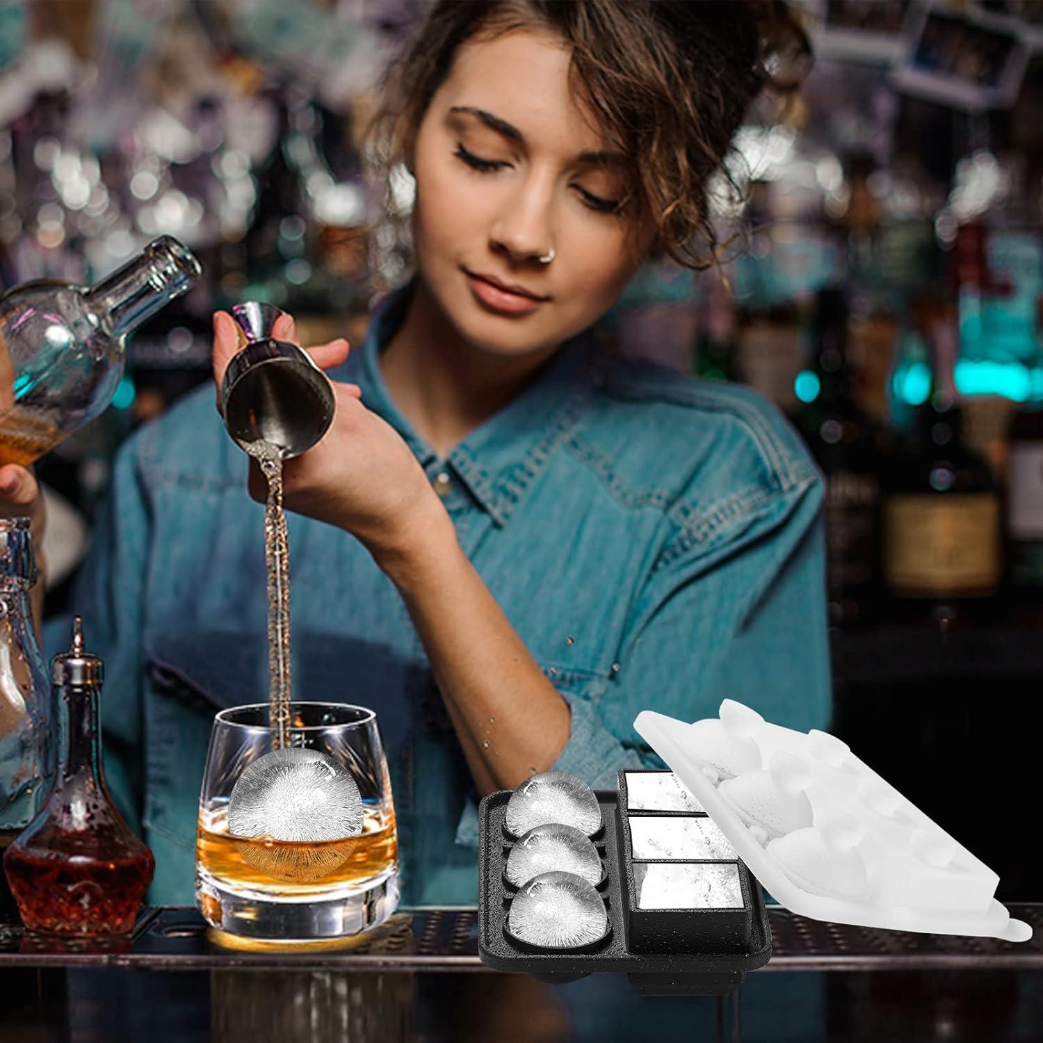 Molde de Hielo 2-en-1 Nax Caki Silicona Grande Negro