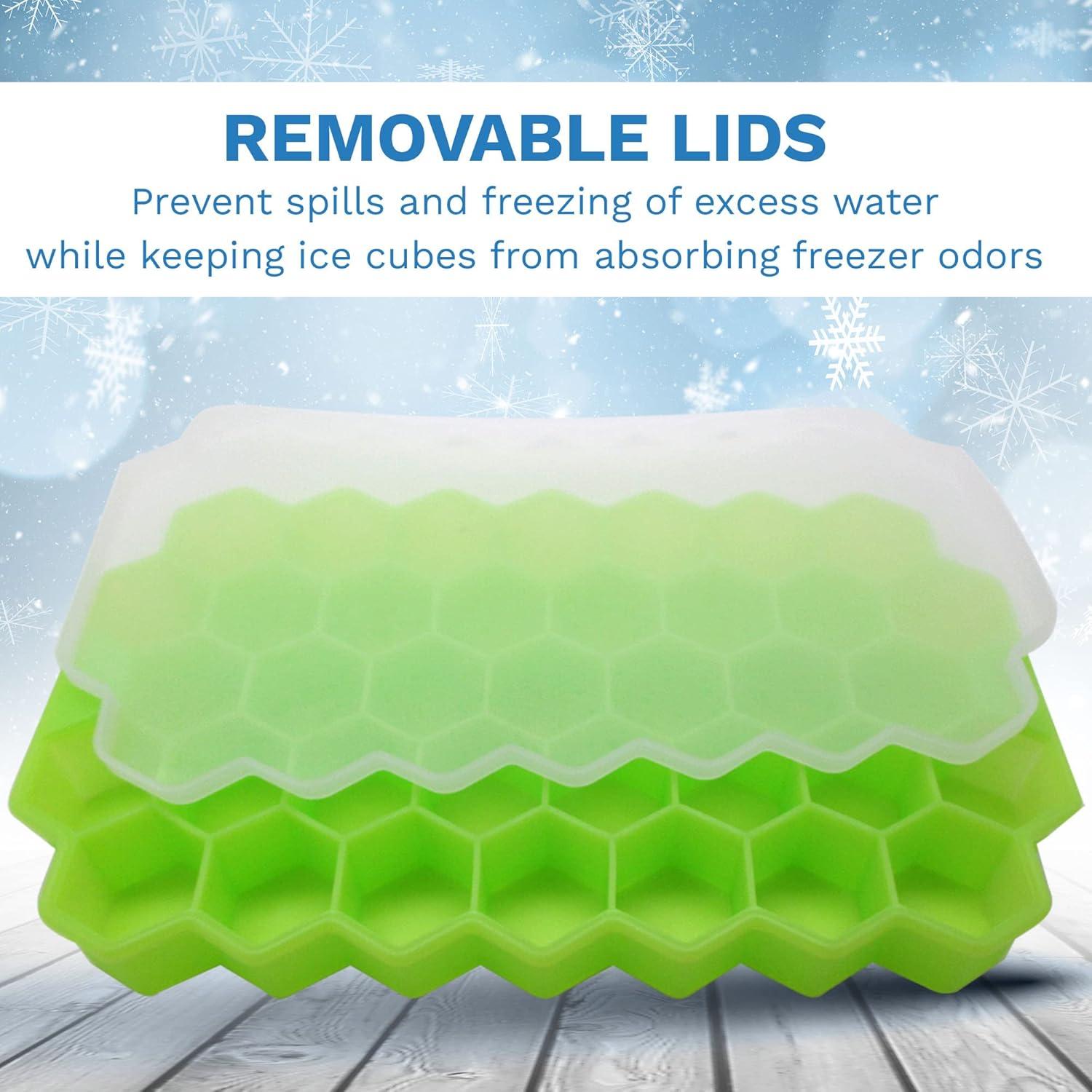 Bandeja de Hielo Hexagonal Gadgetime USA 3 Piezas Silicona