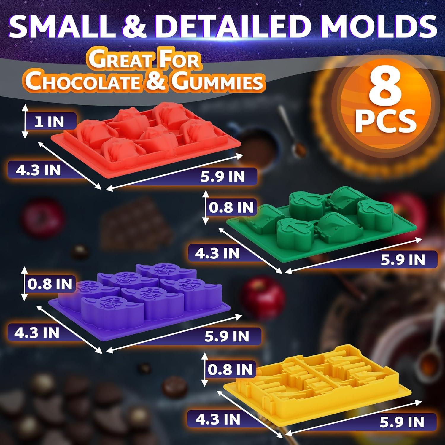 Juego de Moldes de Silicona Cocina Vibrante - 8 Piezas Galaxia