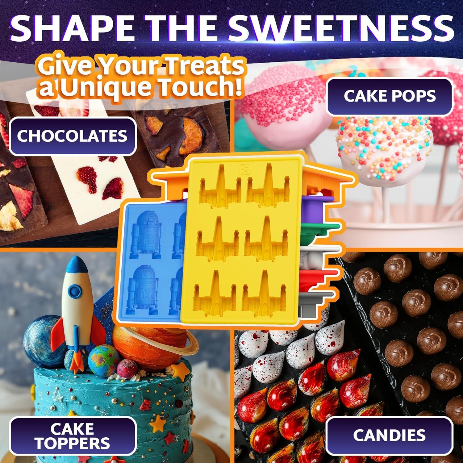 Juego de Moldes de Silicona Cocina Vibrante - 8 Piezas Galaxia