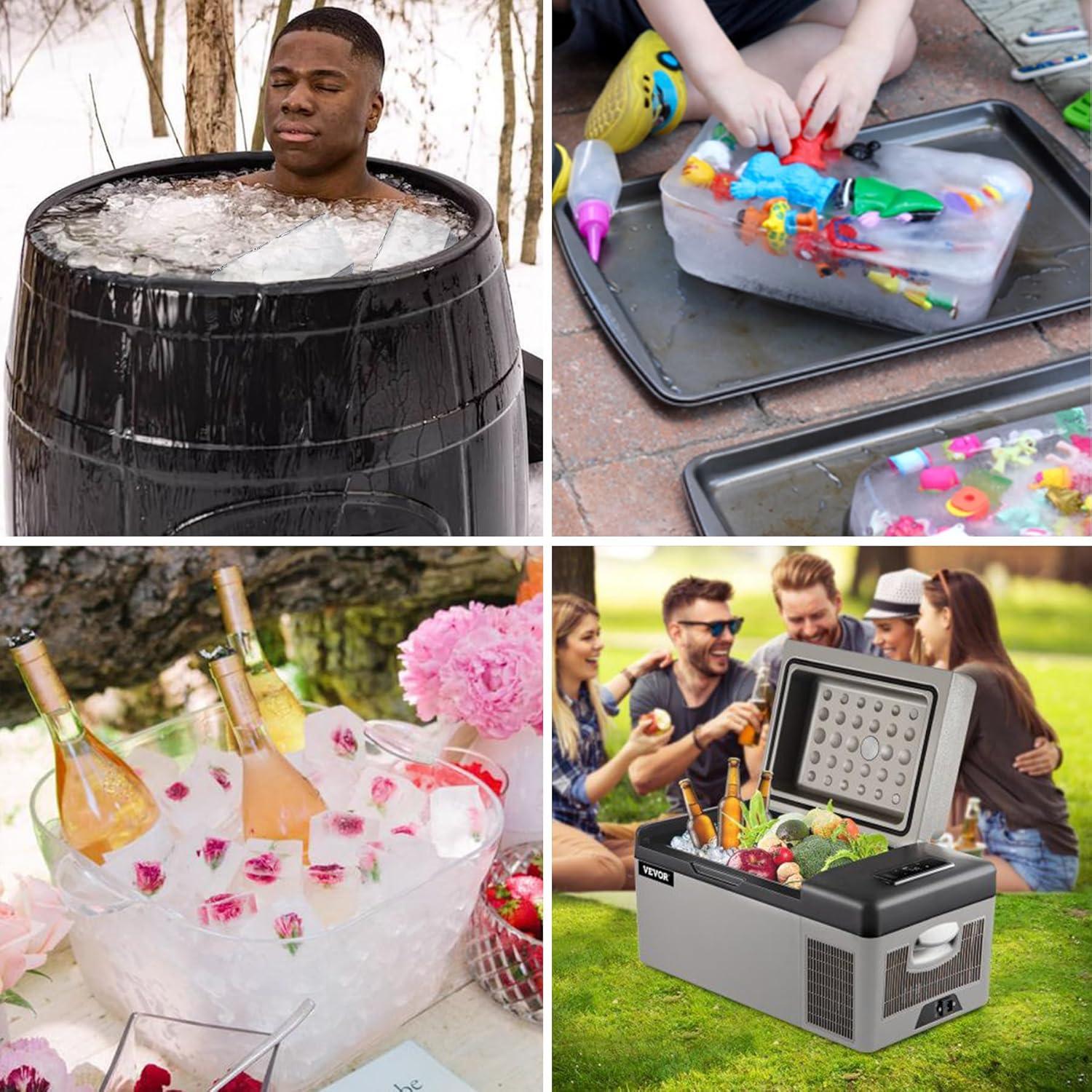 Molde de Hielo Extra Grande Vidotim - Silicona Reutilizable 2PCS