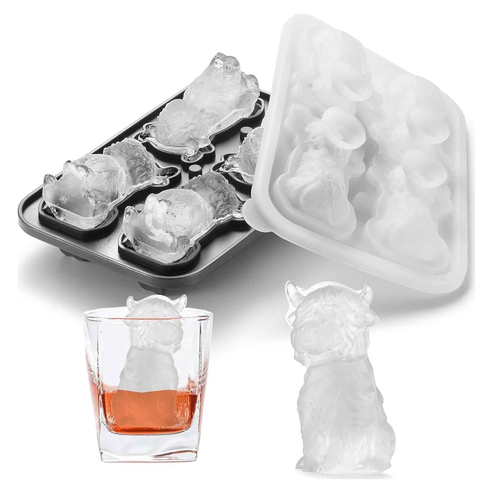 Molde de Hielo Nax Caki Vaca de las Tierras Altas 3D Grande