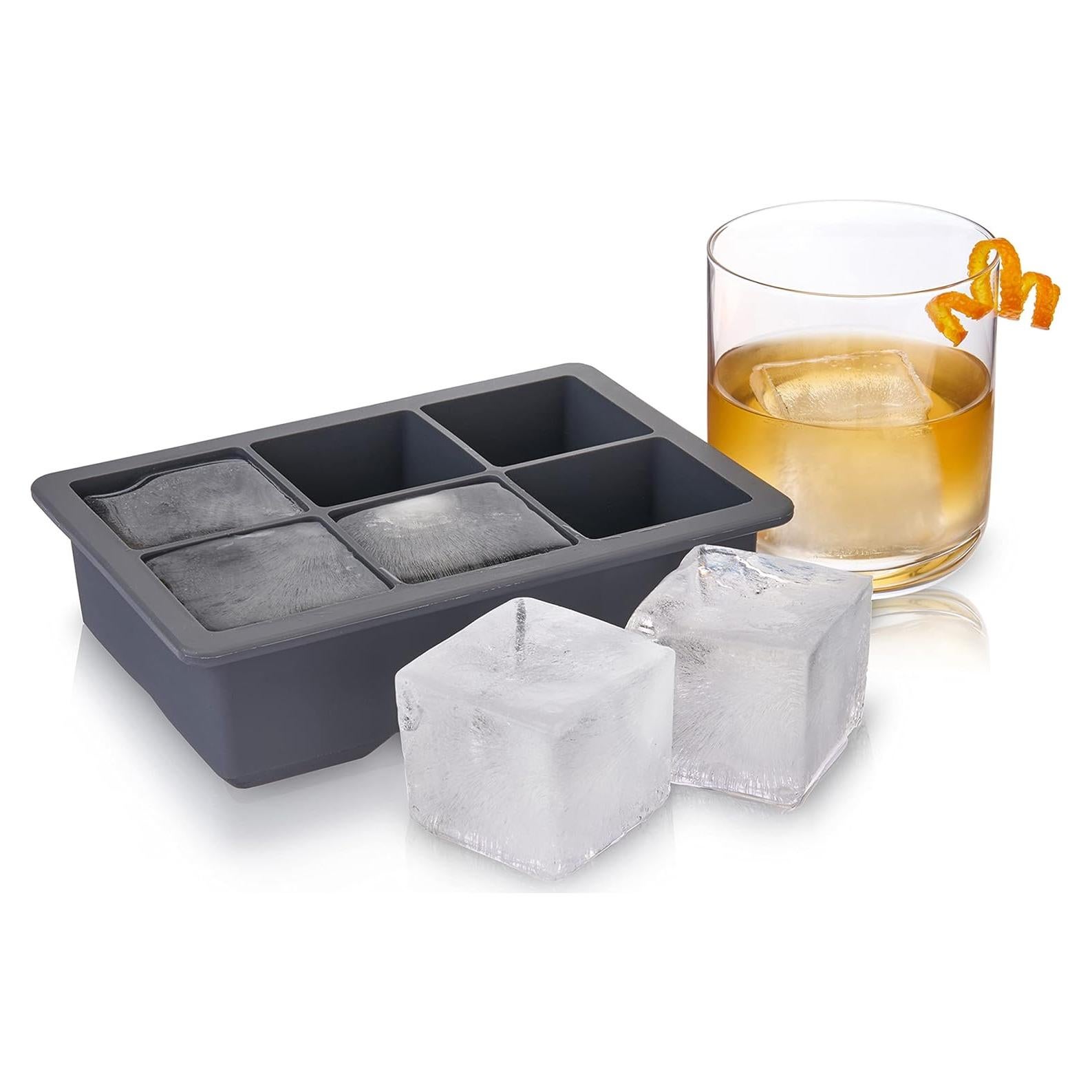 Bandeja de Hielo Viski con Tapa, 6 Cubos de 5.08 cm, Gris