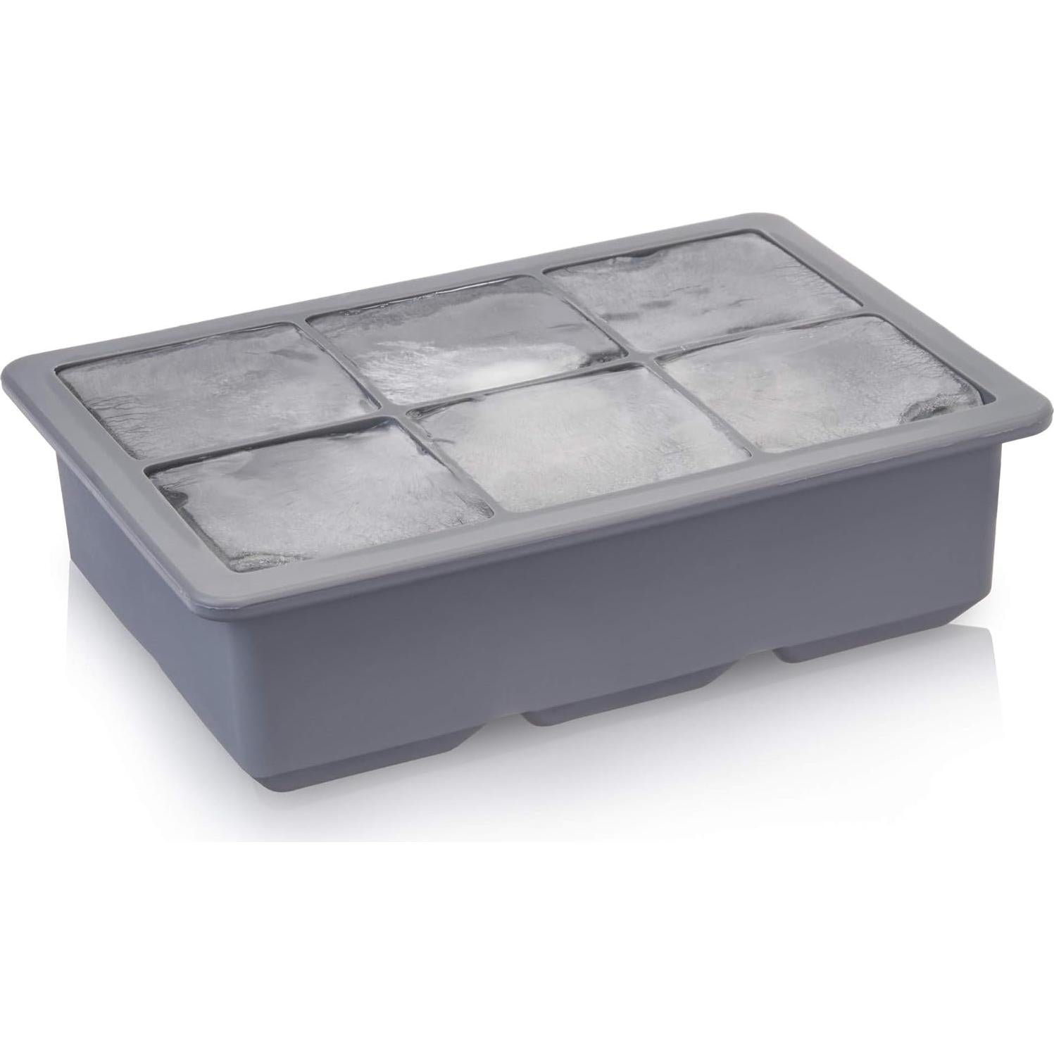 Bandeja de Hielo Viski con Tapa, 6 Cubos de 5.08 cm, Gris