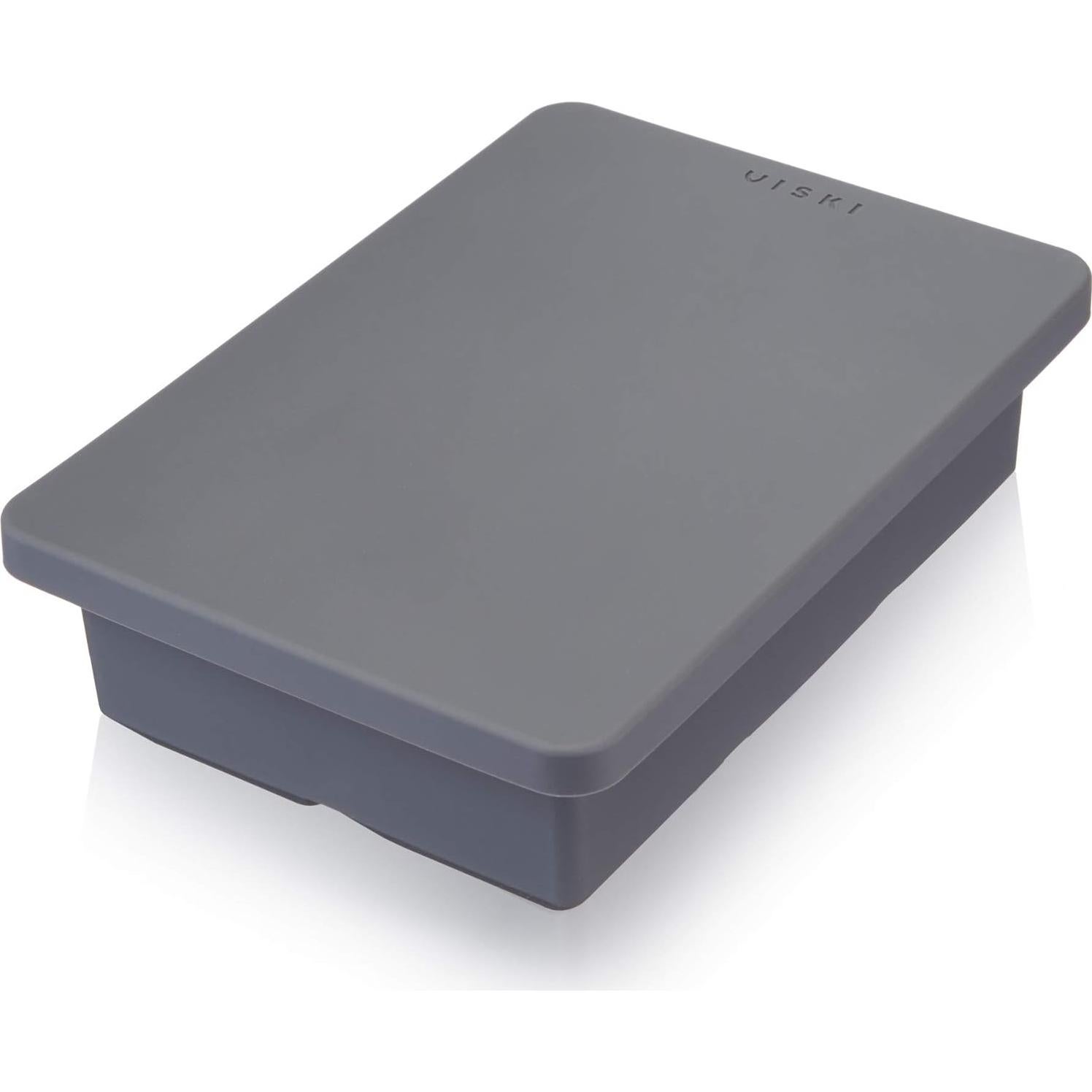Bandeja de Hielo Viski con Tapa, 6 Cubos de 5.08 cm, Gris